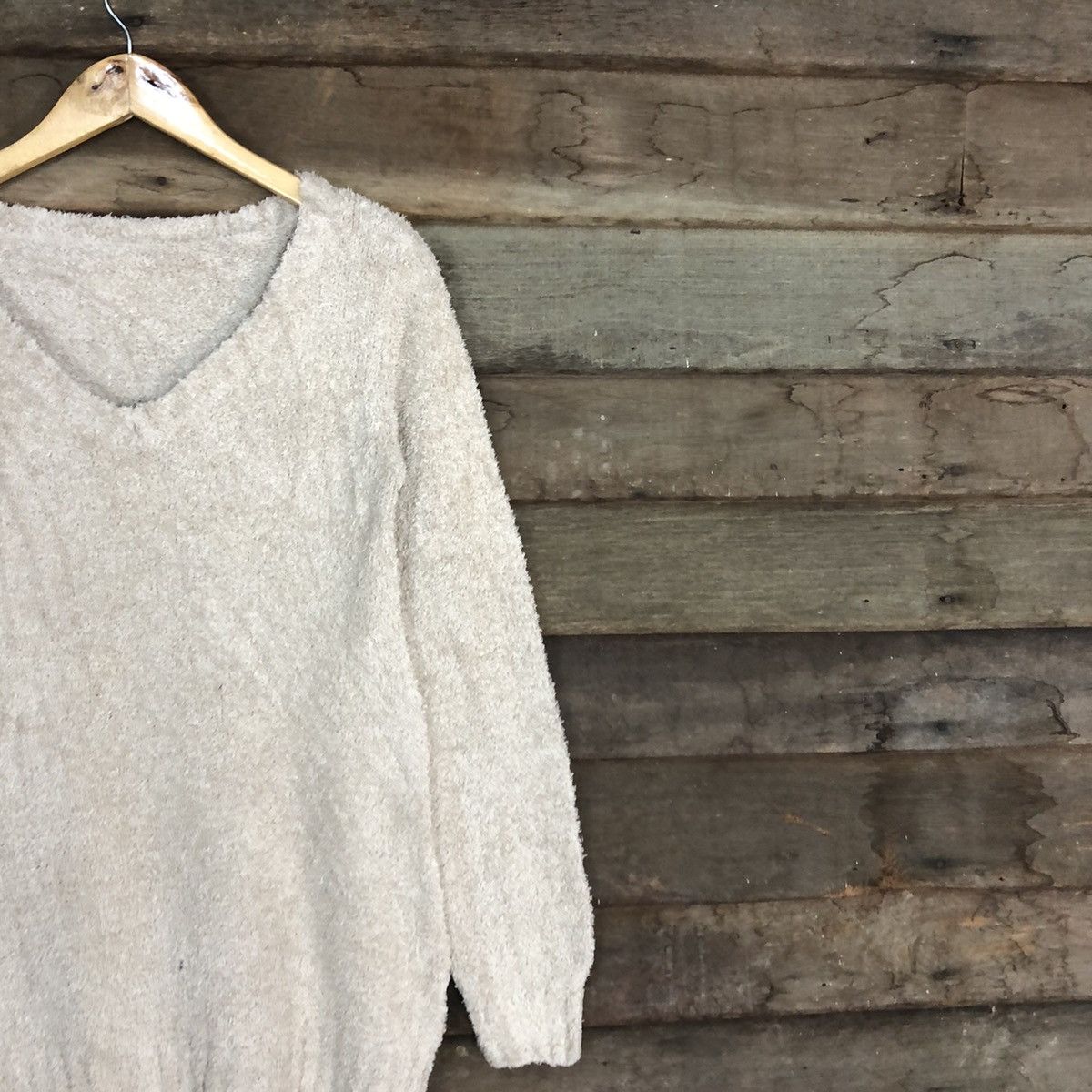 Homespun Knitwear Nayana Light Brown Mohair Shag Shaggy fleece Knitwear #c1026 Size US M / EU 48-50 / 2 - 5 Thumbnail