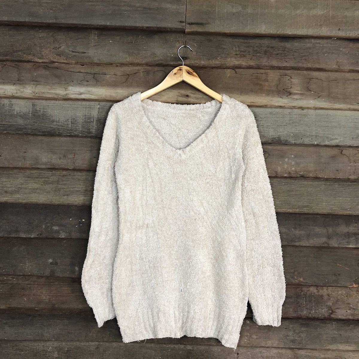 Homespun Knitwear Nayana Light Brown Mohair Shag Shaggy fleece Knitwear #c1026 Size US M / EU 48-50 / 2 - 3 Thumbnail