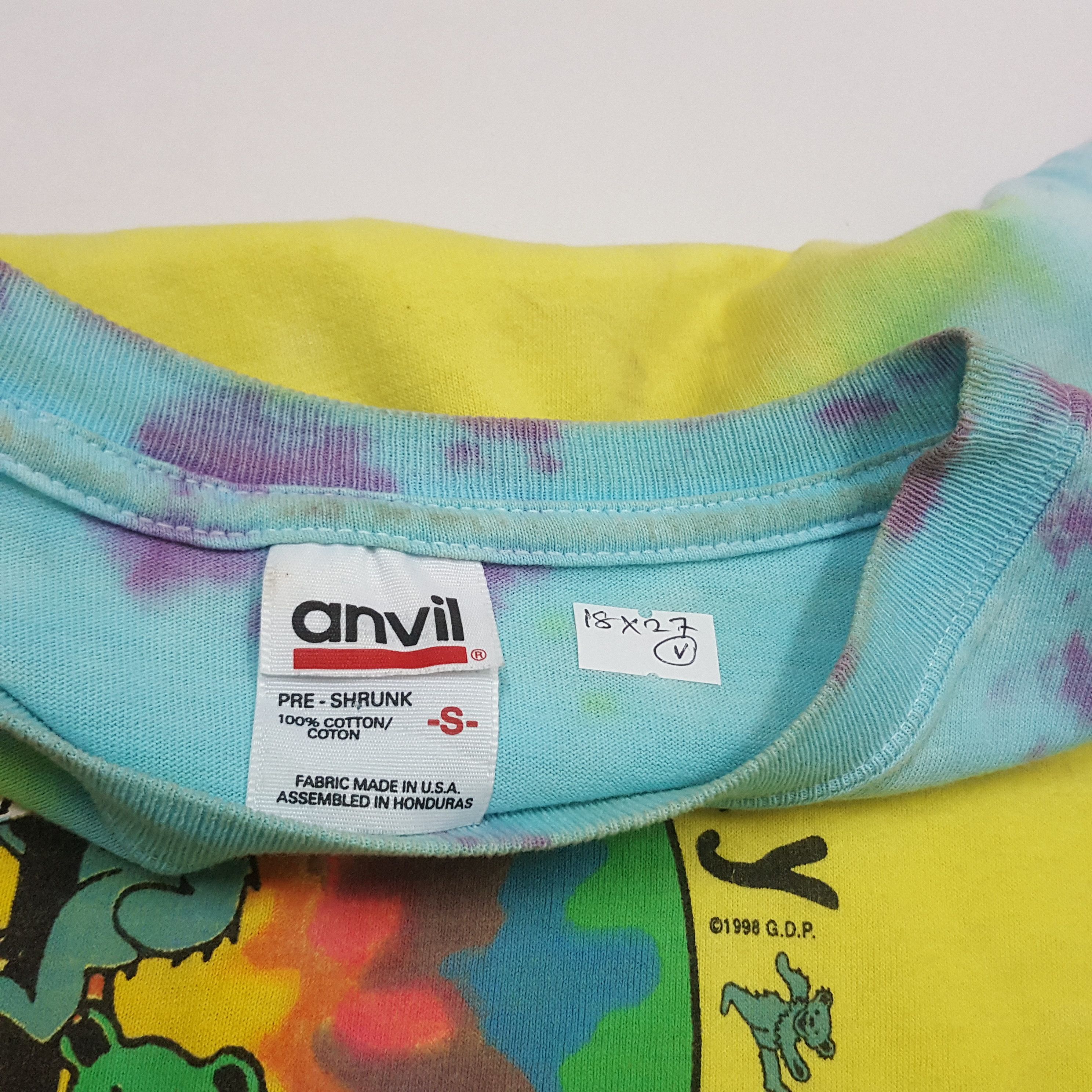 Band Tees × Grateful Dead × Vintage Vintage 90's Grateful Dead American band tie dye t-shirt Size US S / EU 44-46 / 1 - 3 Thumbnail