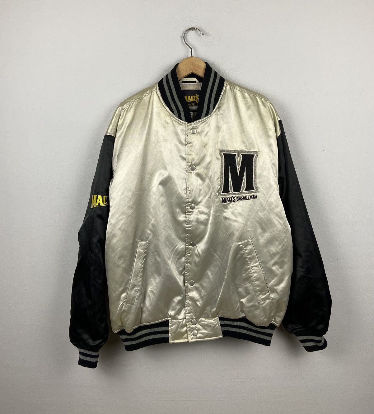 Japanese Brand × Vintage Malt’s Baseball Team Santory Coffee Bombers Baseball Jackets Size US L / EU 52-54 / 3 - 1 Thumbnail