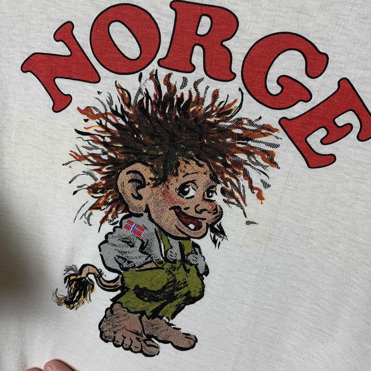 Vintage Vintage Norge Cartoon Tee 90s Size US XL / EU 56 / 4 - 7 Thumbnail