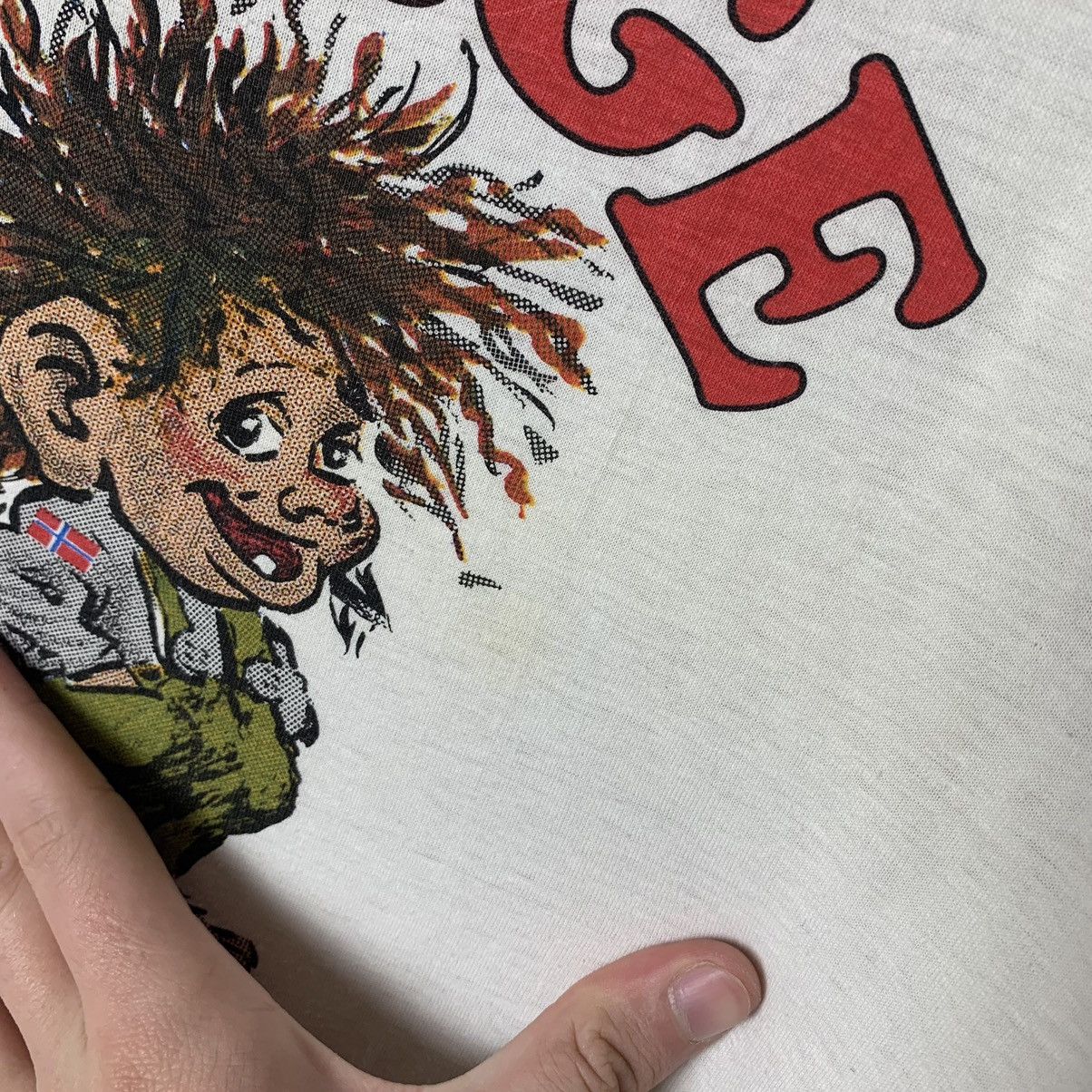 Vintage Vintage Norge Cartoon Tee 90s Size US XL / EU 56 / 4 - 6 Thumbnail