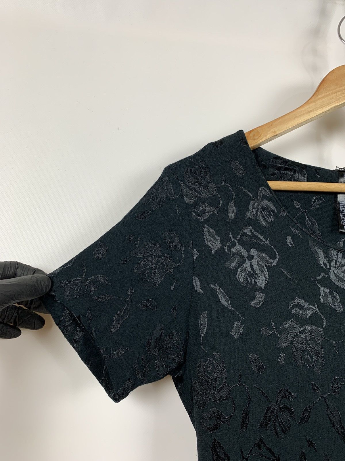 Ann Demeulemeester Ann Demeulemeester Floral Textured Cotton/Ramie Maxi Dress Size S / US 4 / IT 40 - 8 Thumbnail