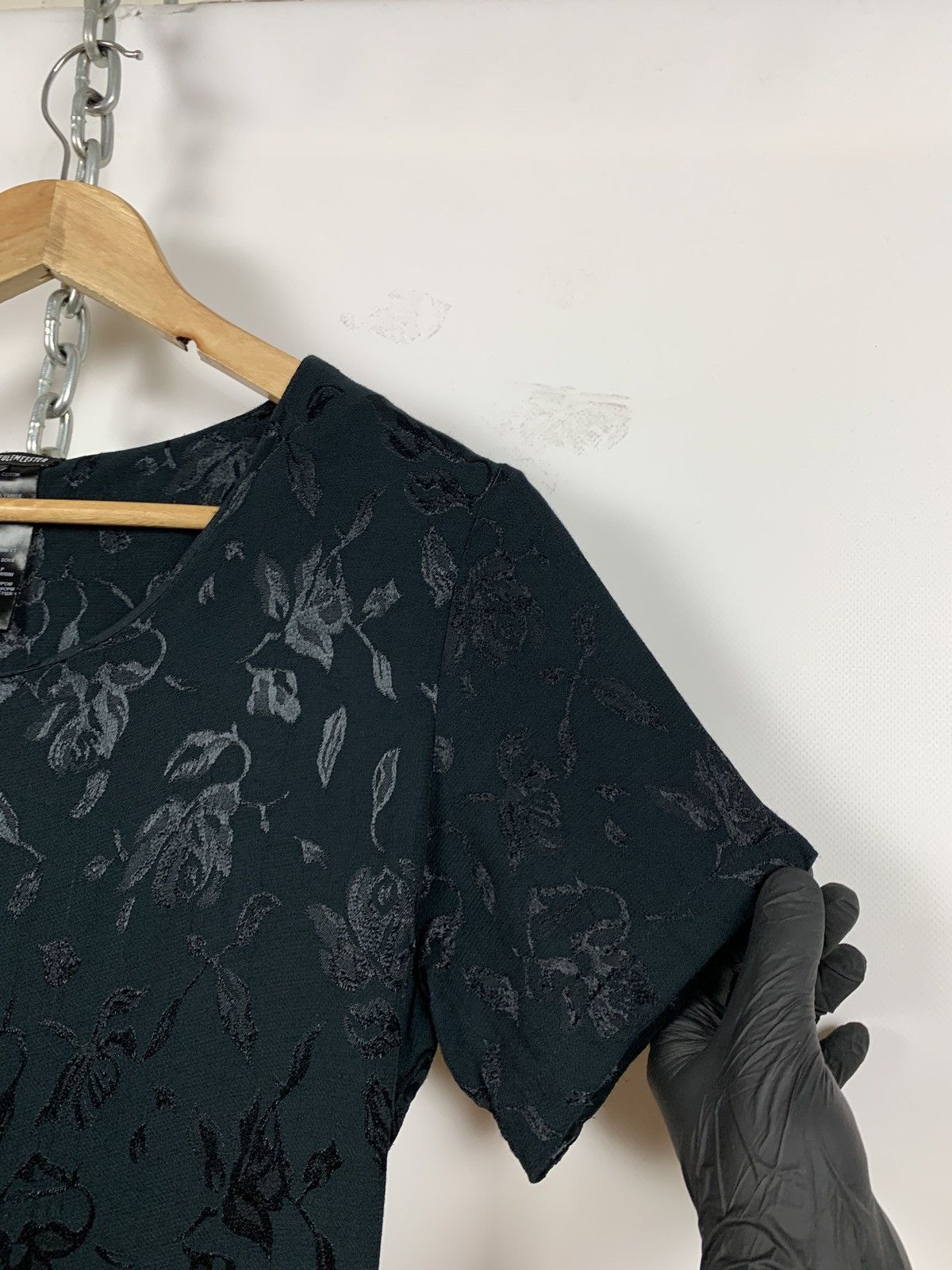 Ann Demeulemeester Ann Demeulemeester Floral Textured Cotton/Ramie Maxi Dress Size S / US 4 / IT 40 - 9 Thumbnail