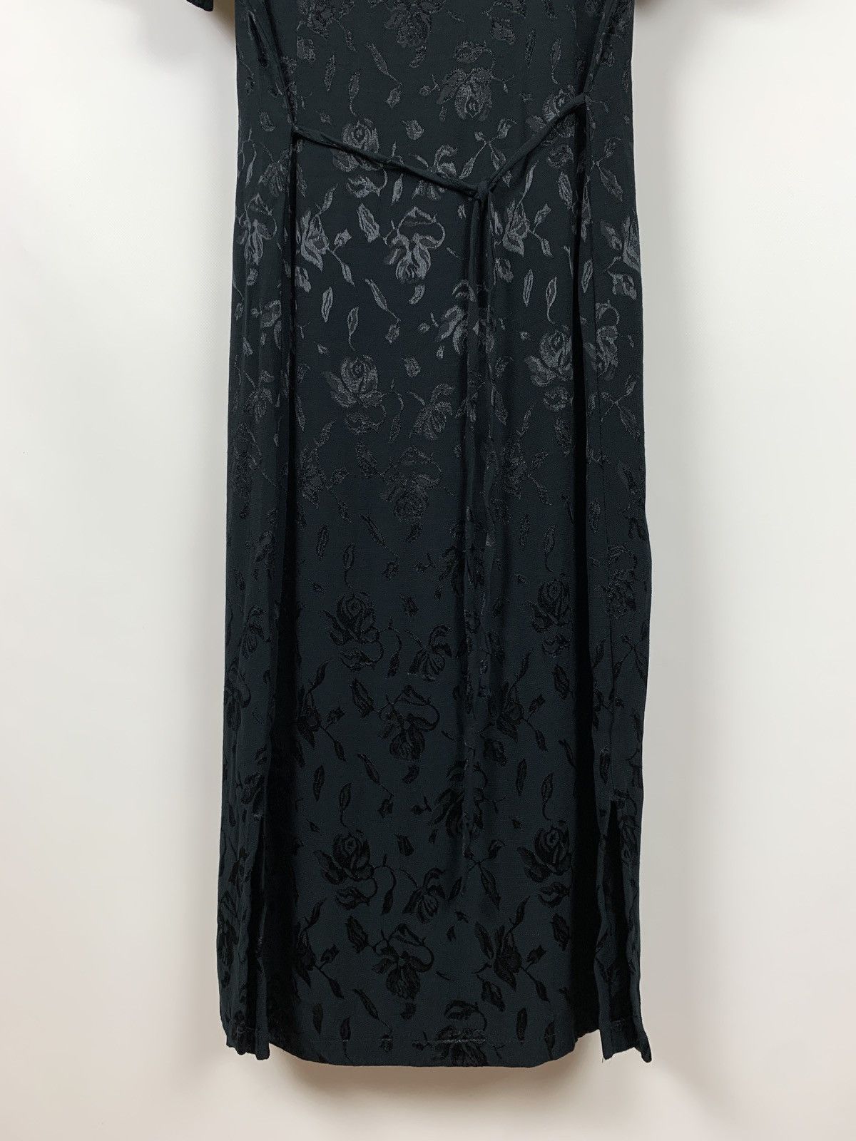 Ann Demeulemeester Ann Demeulemeester Floral Textured Cotton/Ramie Maxi Dress Size S / US 4 / IT 40 - 13 Thumbnail