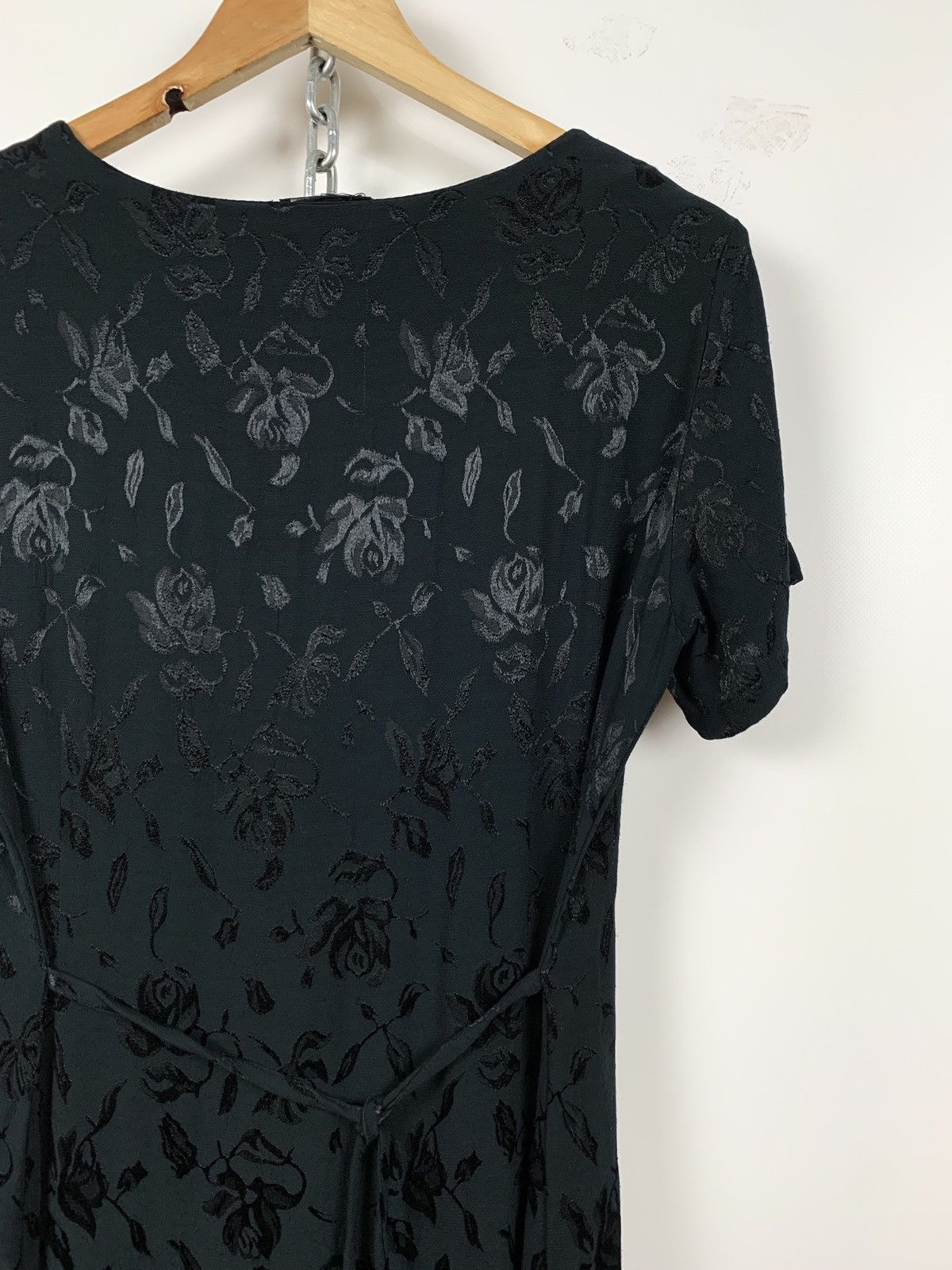 Ann Demeulemeester Ann Demeulemeester Floral Textured Cotton/Ramie Maxi Dress Size S / US 4 / IT 40 - 12 Thumbnail