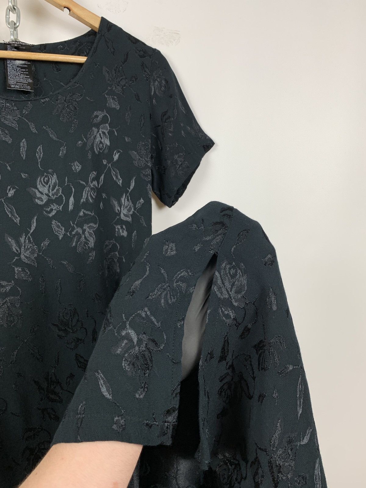 Ann Demeulemeester Ann Demeulemeester Floral Textured Cotton/Ramie Maxi Dress Size S / US 4 / IT 40 - 14 Thumbnail