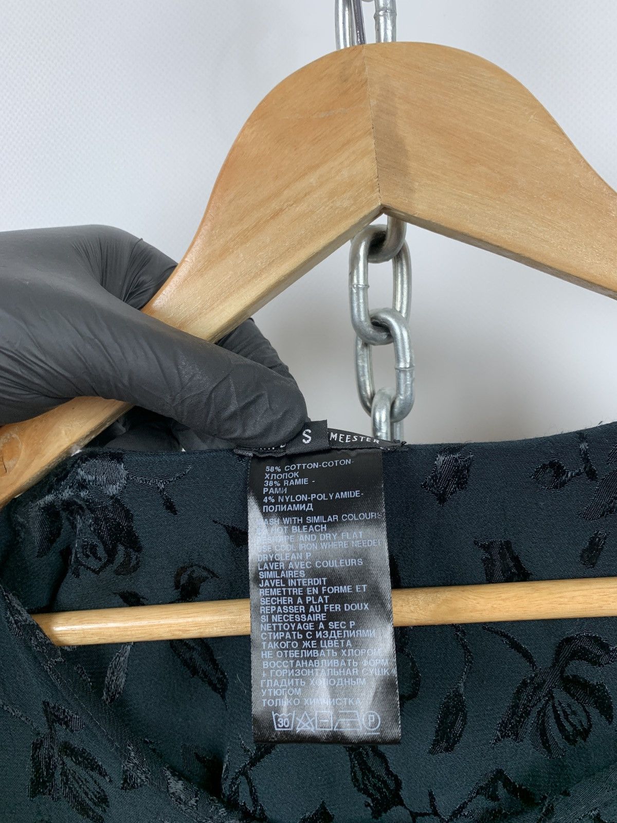 Ann Demeulemeester Ann Demeulemeester Floral Textured Cotton/Ramie Maxi Dress Size S / US 4 / IT 40 - 21 Thumbnail