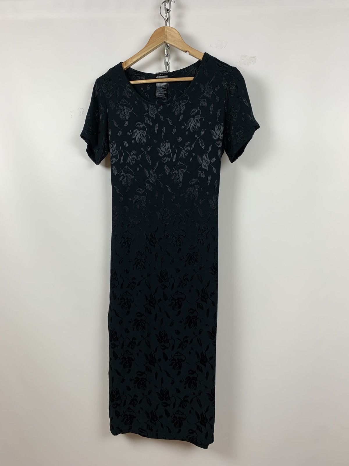 Ann Demeulemeester Ann Demeulemeester Floral Textured Cotton/Ramie Maxi Dress Size S / US 4 / IT 40 - 6 Thumbnail