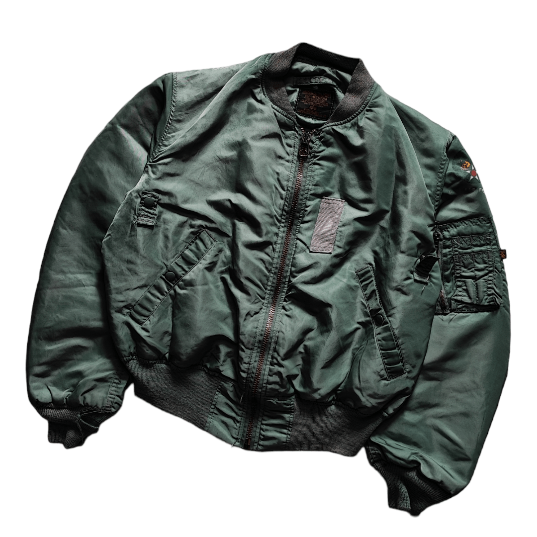 Alpha Industries Vintage Alpha Industries US Air Force MA 1 Bomber Jacket Size US M / EU 48-50 / 2 - 2 Thumbnail