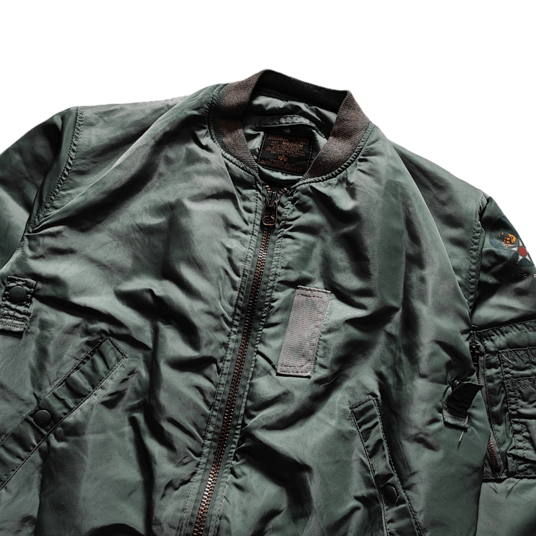 Alpha Industries Vintage Alpha Industries US Air Force MA 1 Bomber Jacket Size US M / EU 48-50 / 2 - 3 Thumbnail