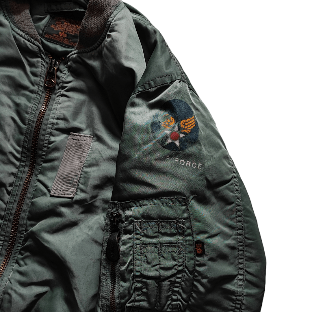 Alpha Industries Vintage Alpha Industries US Air Force MA 1 Bomber Jacket Size US M / EU 48-50 / 2 - 5 Thumbnail