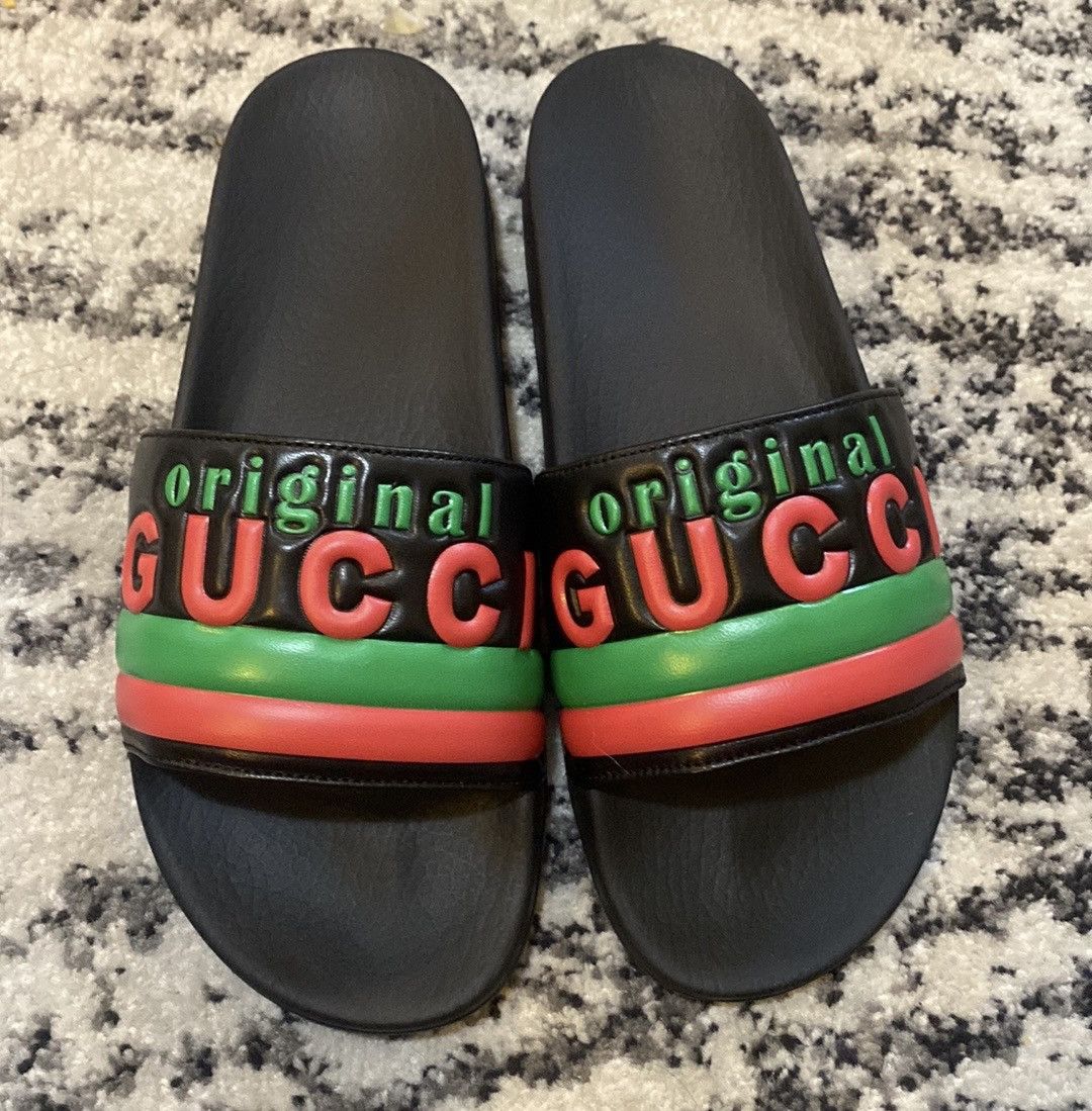 Gucci Men’s “Original Gucci” Slide Sandal size 9
