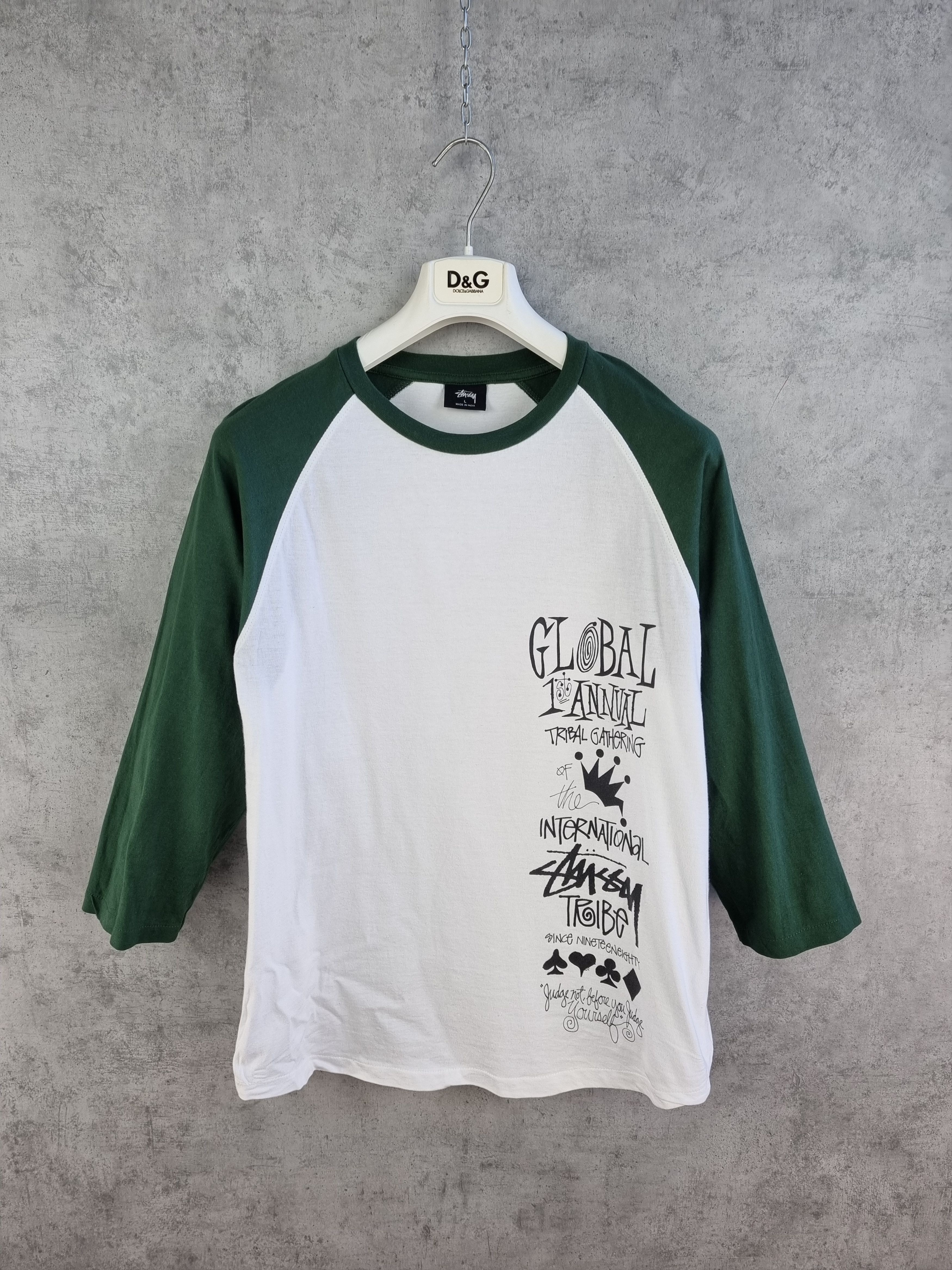 Stussy Rare Stussy TRIBE 3/4 sleeve baseball jersey Size US M / EU 48-50 / 2 - 2 Thumbnail