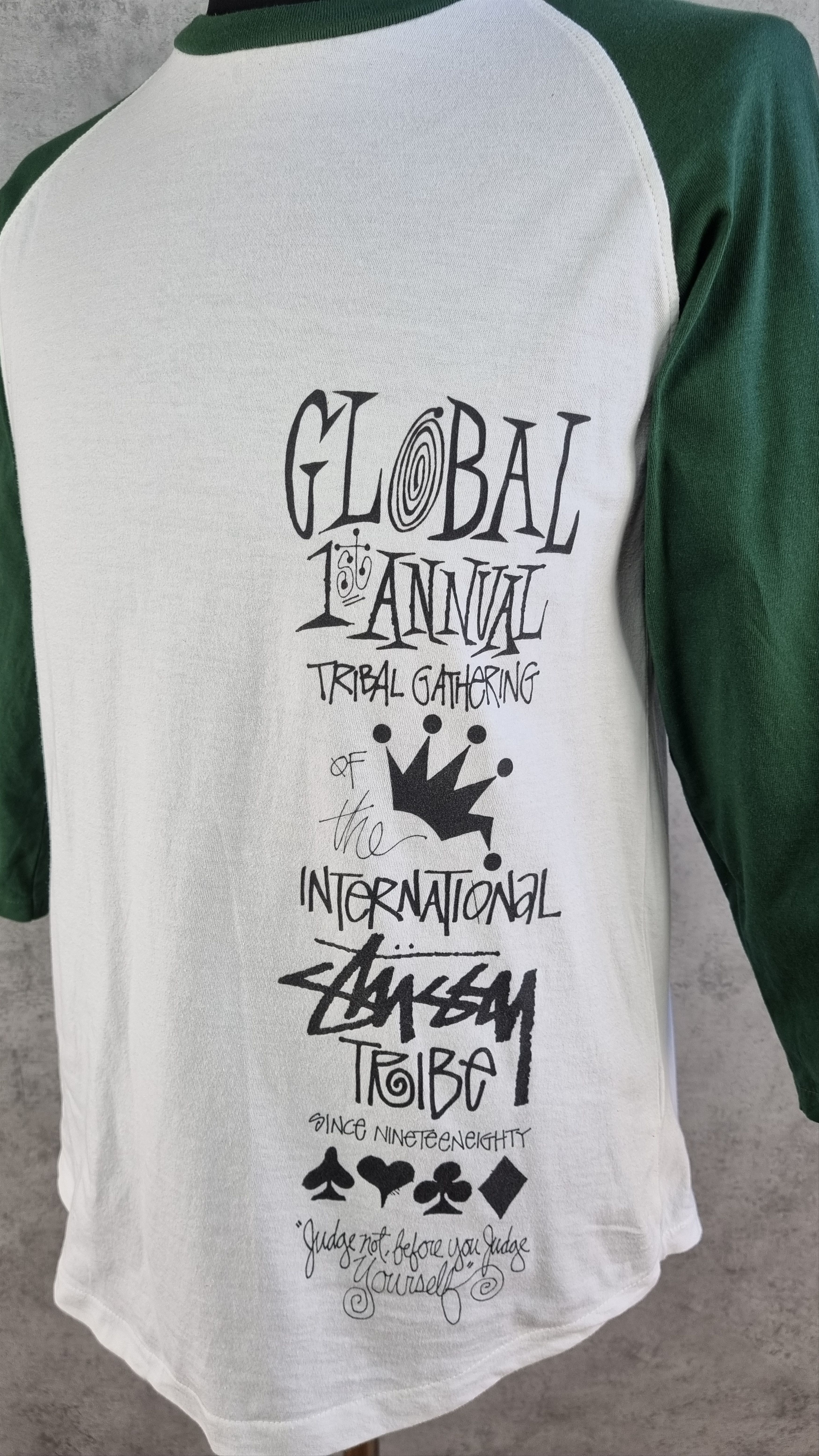 Stussy Rare Stussy TRIBE 3/4 sleeve baseball jersey Size US M / EU 48-50 / 2 - 3 Thumbnail