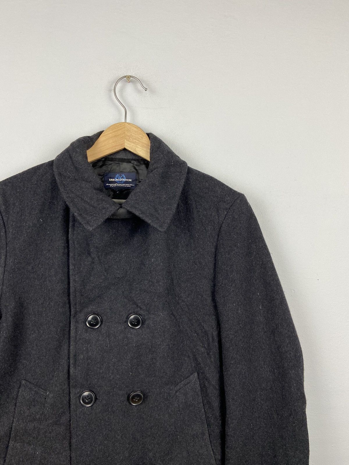 Japanese Brand × Other × Union LA Union Station Japanese Brand Wool Peacoat Jackets Size M / US 6-8 / IT 42-44 - 4 Thumbnail