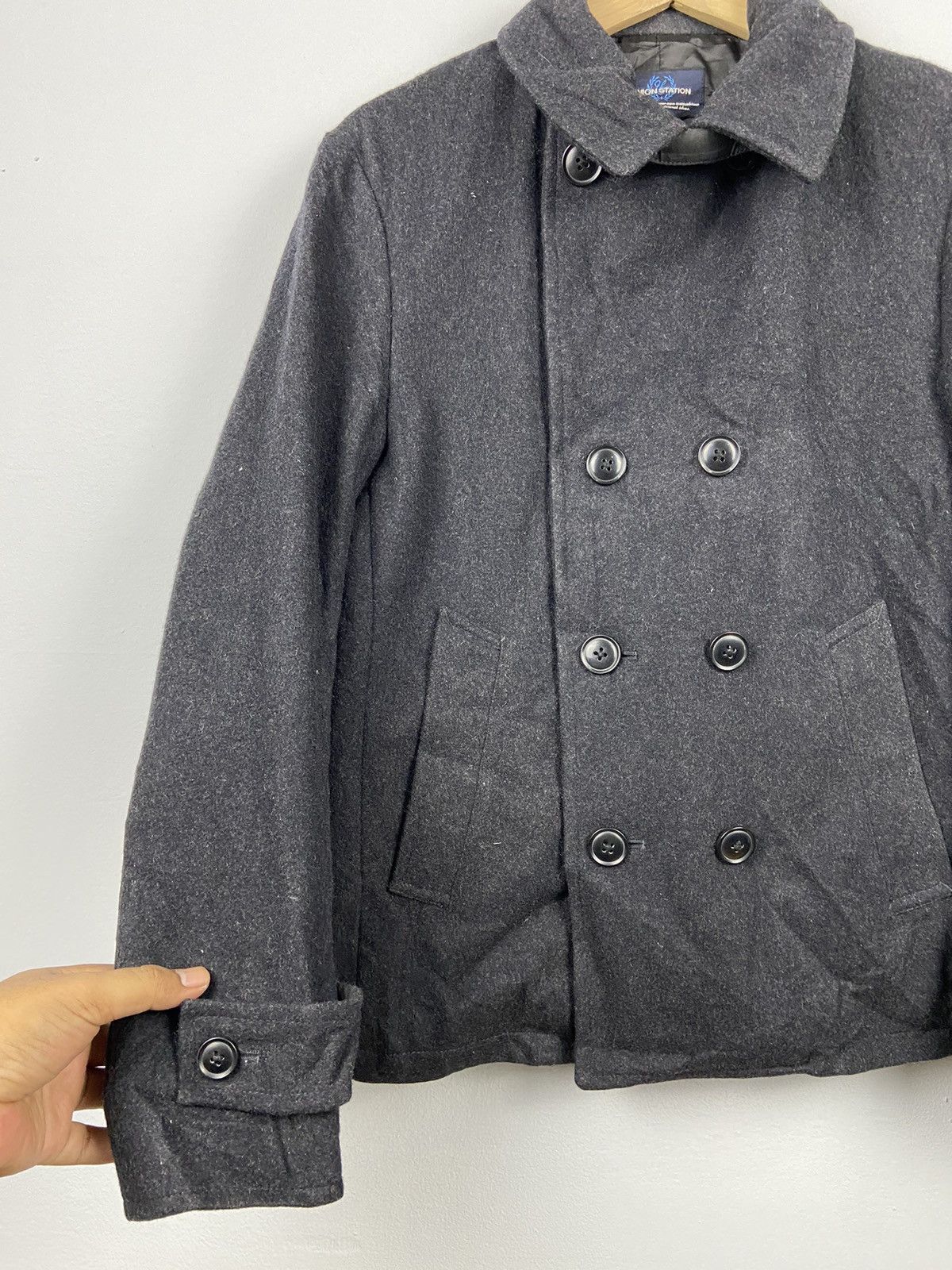 Japanese Brand × Other × Union LA Union Station Japanese Brand Wool Peacoat Jackets Size M / US 6-8 / IT 42-44 - 6 Thumbnail