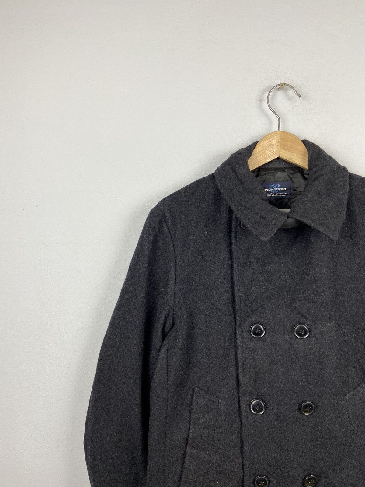 Japanese Brand × Other × Union LA Union Station Japanese Brand Wool Peacoat Jackets Size M / US 6-8 / IT 42-44 - 5 Thumbnail