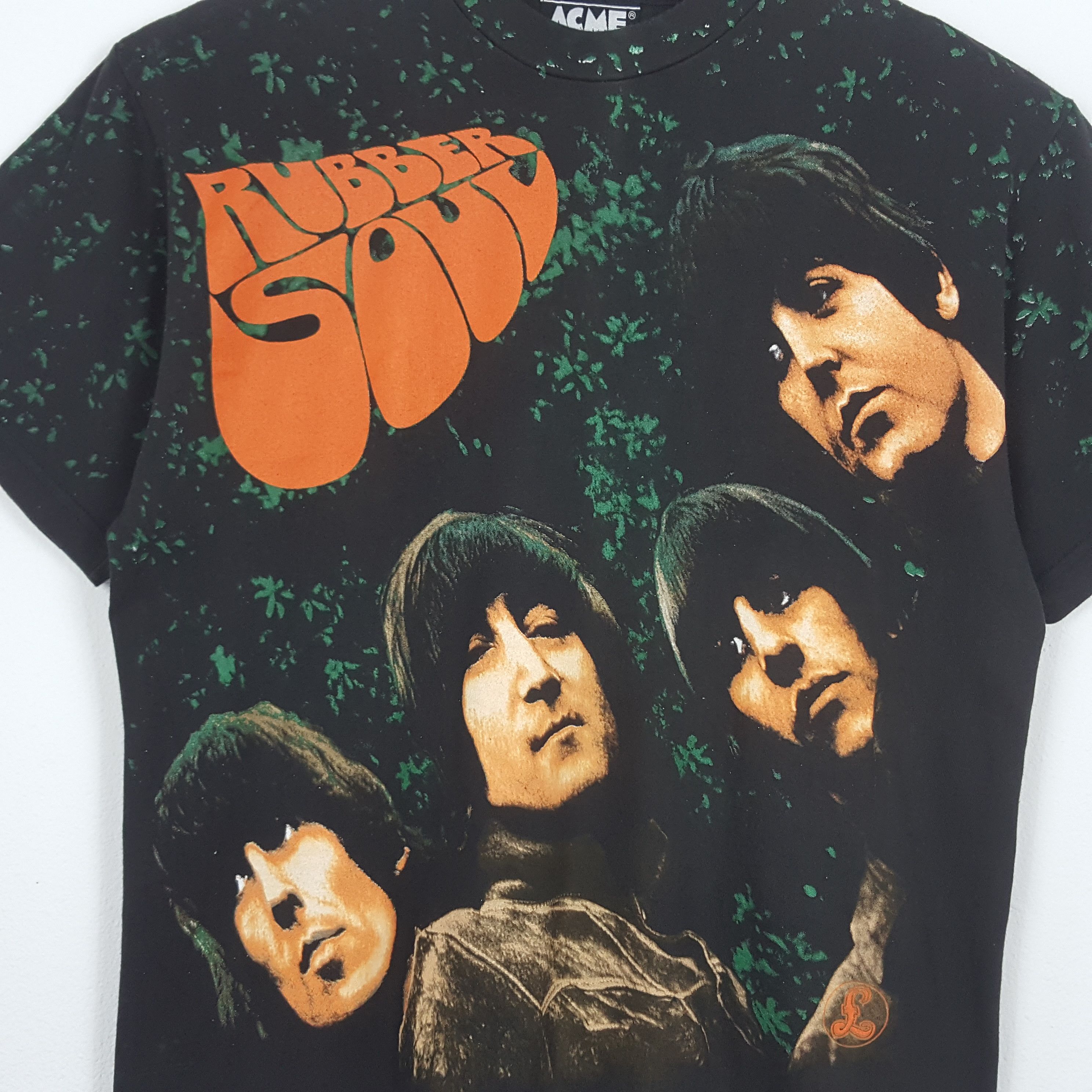 Band Tees × Vintage Vintage 90's THE BEATLES English Rock Band Full Print Tees Size US L / EU 52-54 / 3 - 2 Thumbnail