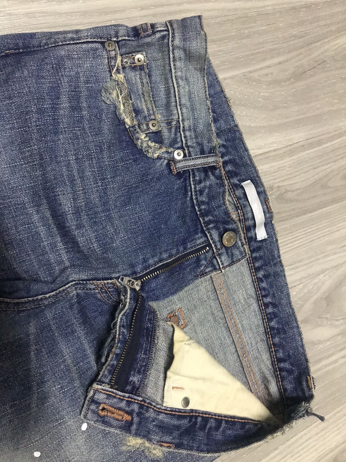 Japanese Brand WVM - NumberNine Inspired Splashed Distressed Jeans Size US 28 / EU 44 - 8 Thumbnail