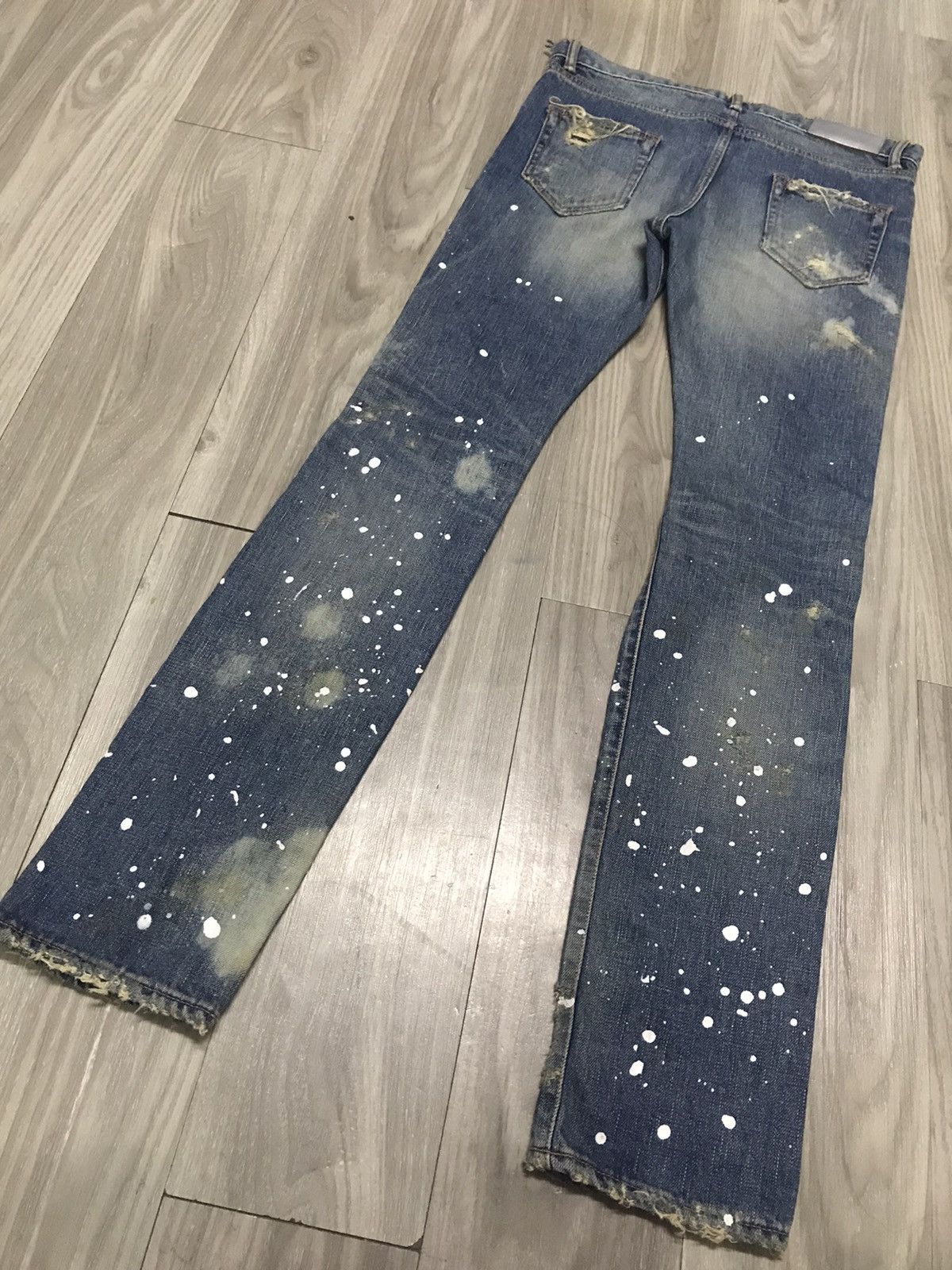 Japanese Brand WVM - NumberNine Inspired Splashed Distressed Jeans Size US 28 / EU 44 - 13 Thumbnail