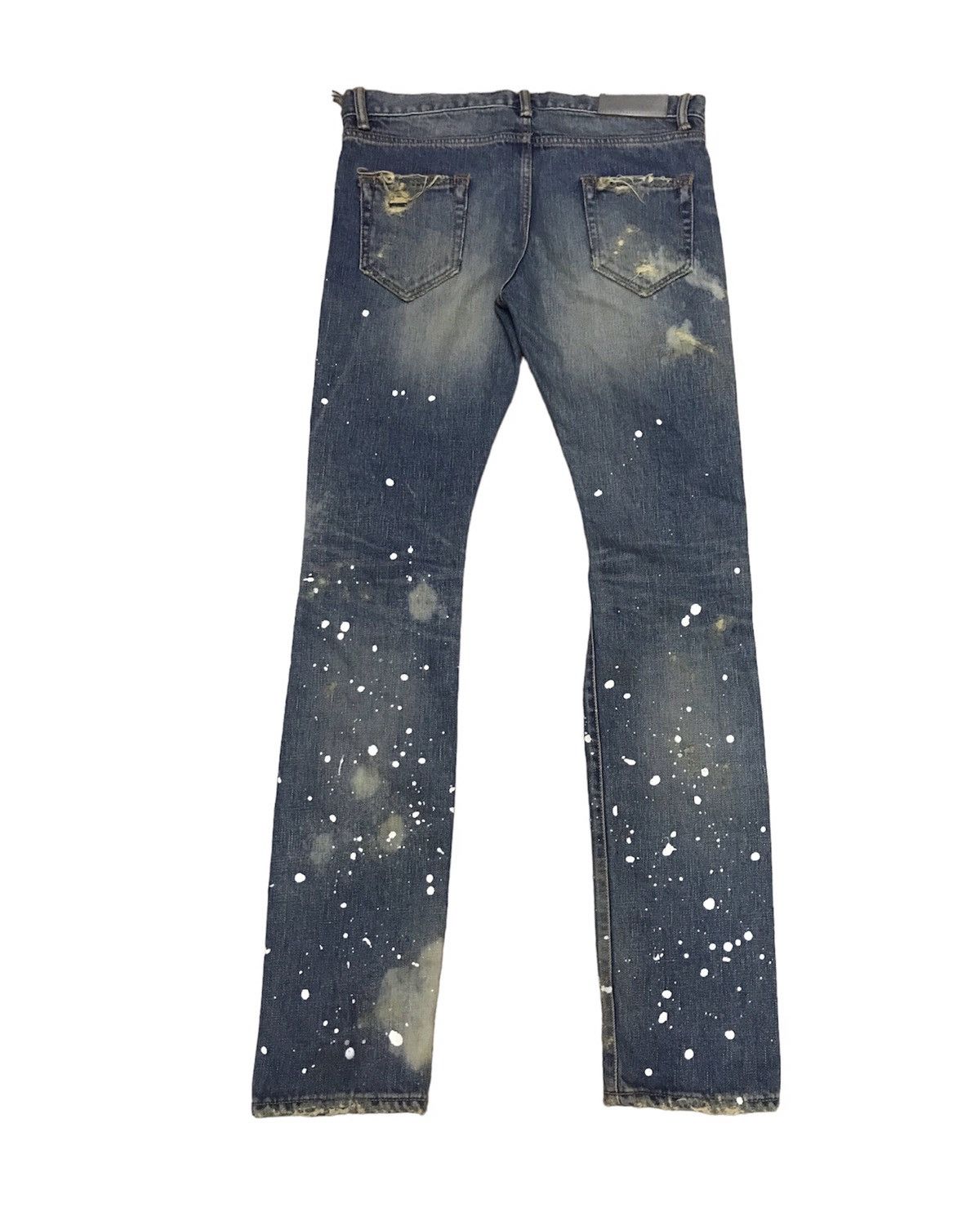 Japanese Brand WVM - NumberNine Inspired Splashed Distressed Jeans Size US 28 / EU 44 - 2 Thumbnail