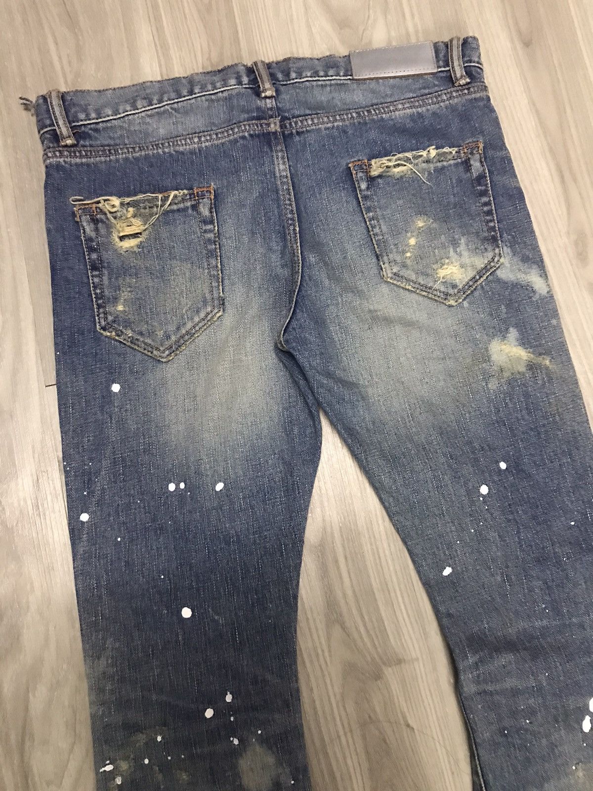 Japanese Brand WVM - NumberNine Inspired Splashed Distressed Jeans Size US 28 / EU 44 - 10 Thumbnail