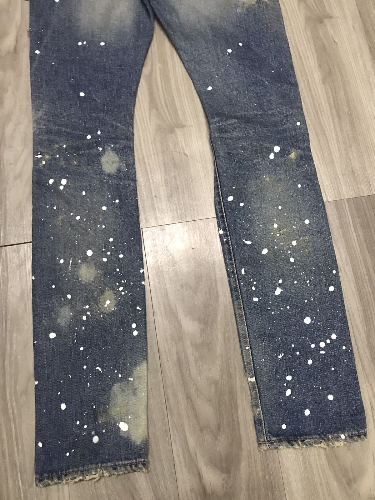 Japanese Brand WVM - NumberNine Inspired Splashed Distressed Jeans Size US 28 / EU 44 - 11 Thumbnail