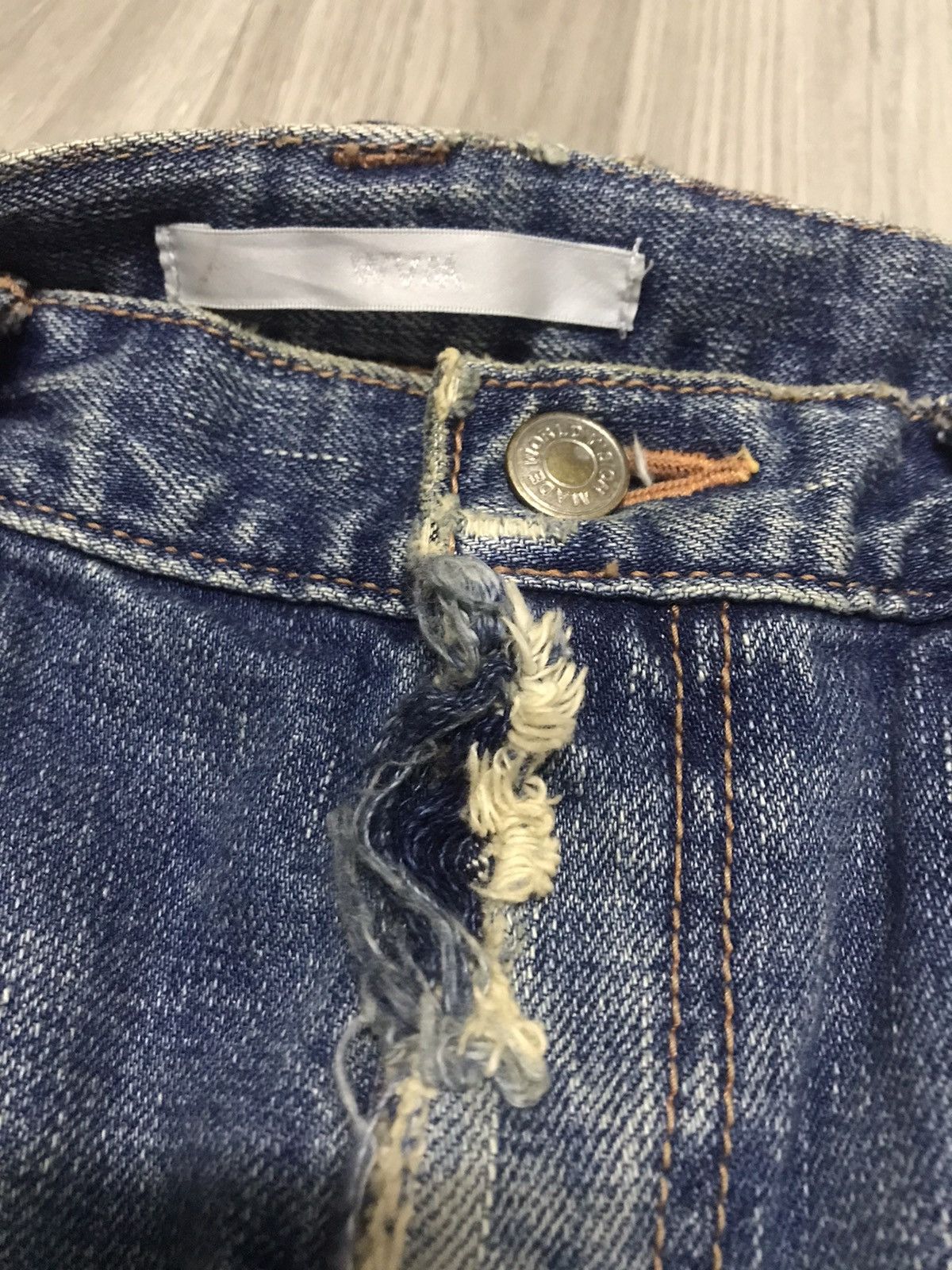Japanese Brand WVM - NumberNine Inspired Splashed Distressed Jeans Size US 28 / EU 44 - 7 Thumbnail