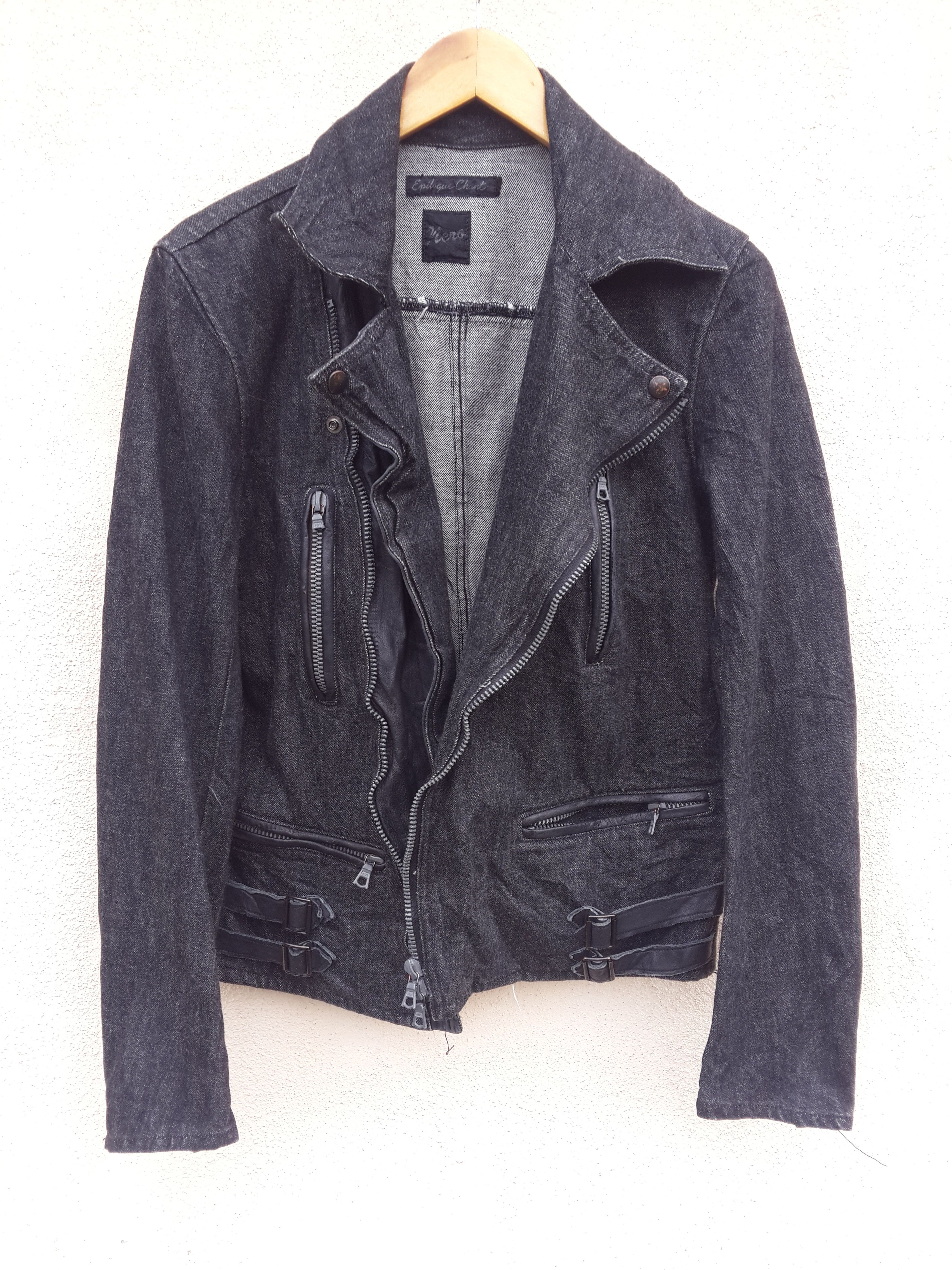 Full Count & Co. FULLCOUNT X EPILOGUE CHANT Double Collar Bikers Jacket Size US M / EU 48-50 / 2 - 1 Thumbnail