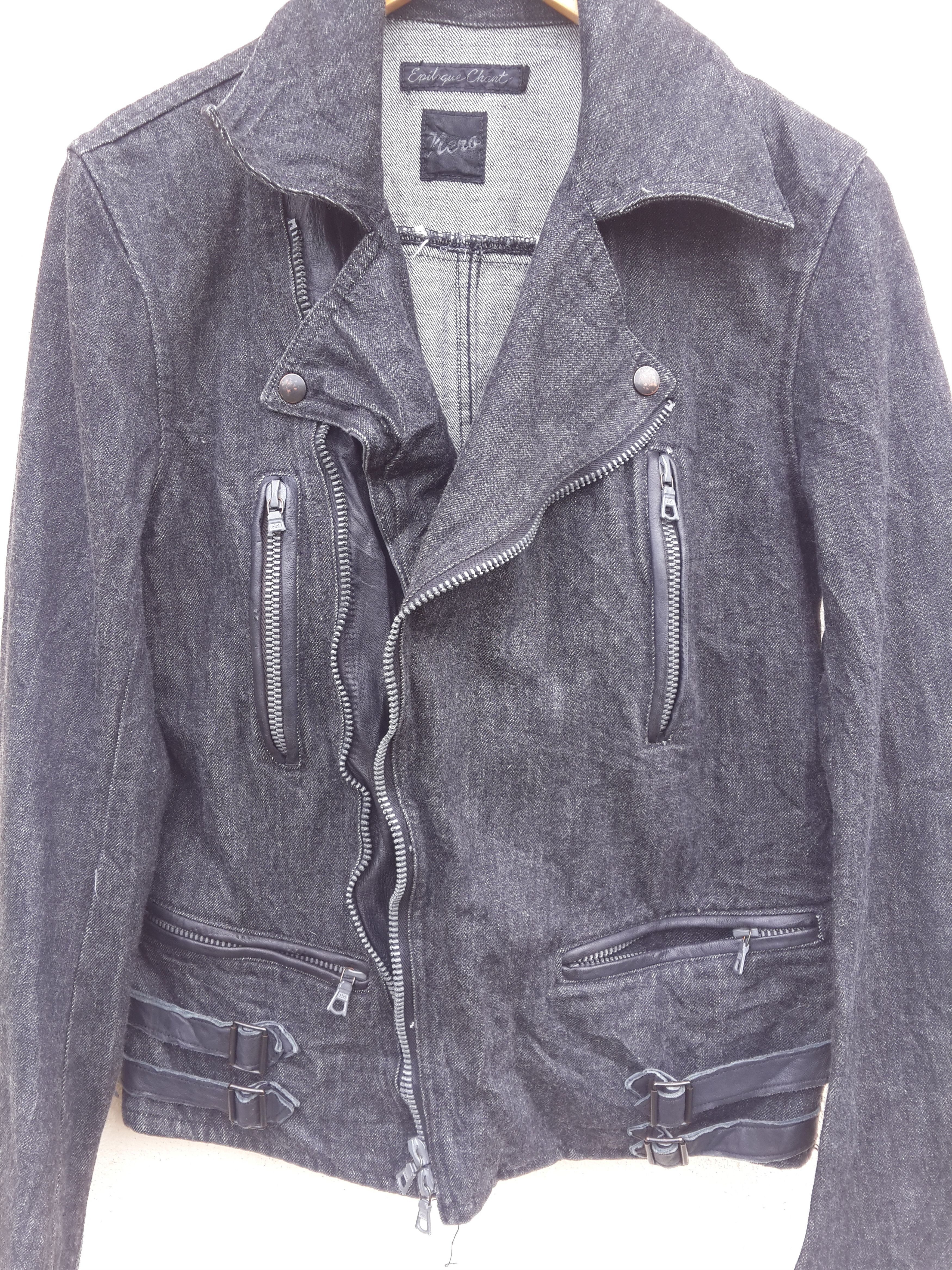 Full Count & Co. FULLCOUNT X EPILOGUE CHANT Double Collar Bikers Jacket Size US M / EU 48-50 / 2 - 4 Thumbnail
