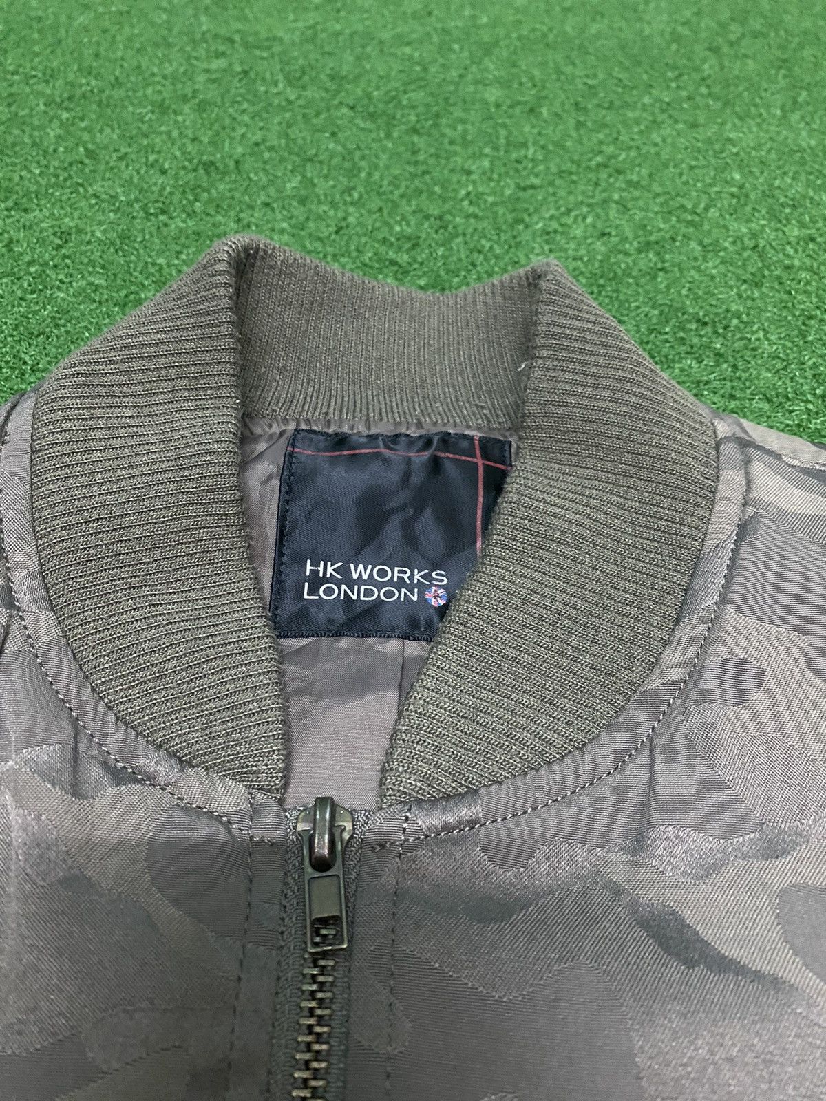 Vintage HK WORKS LONDON CAMO BOMBER JACKET Size US L / EU 52-54 / 3 - 9 Thumbnail