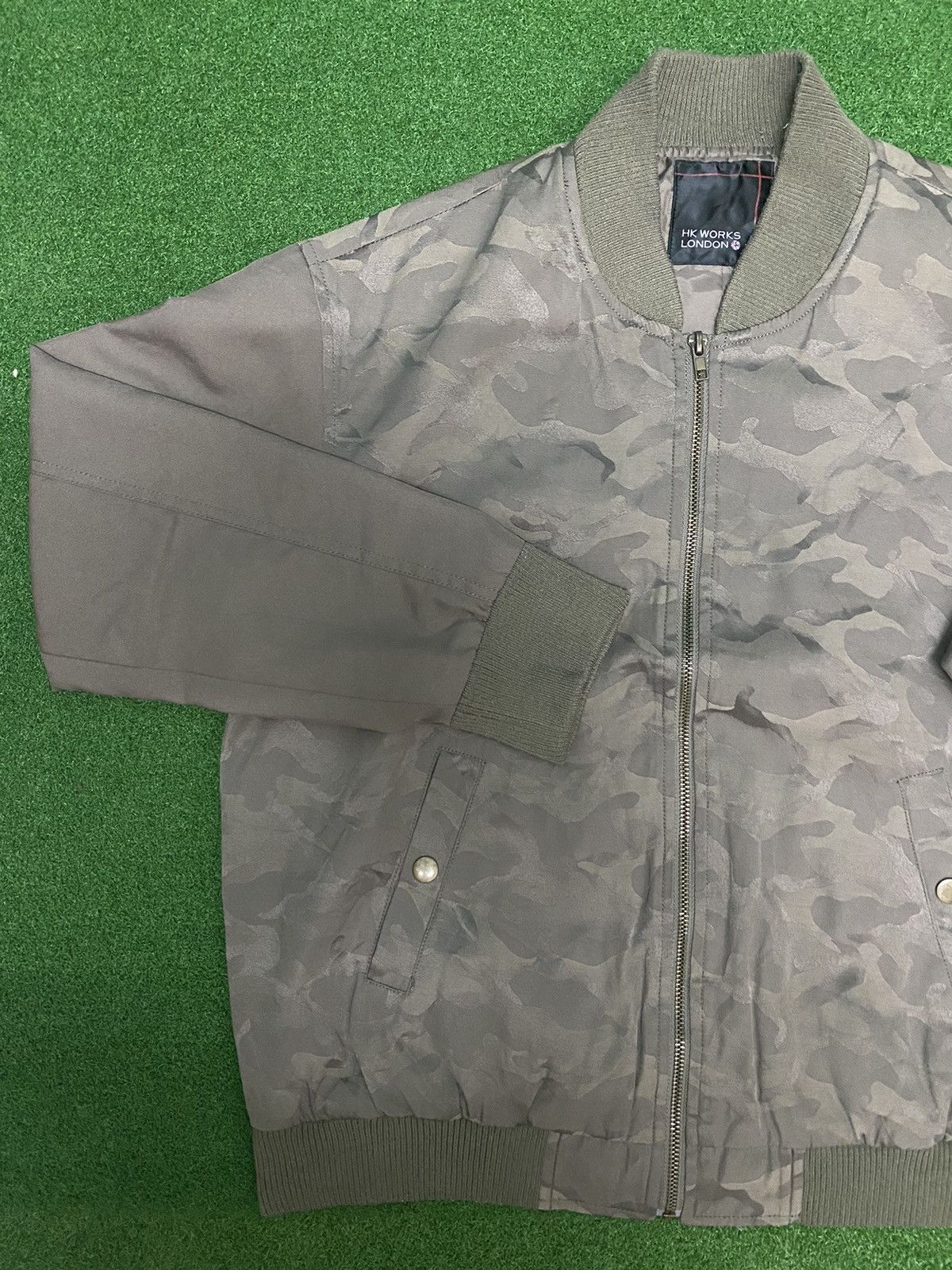 Vintage HK WORKS LONDON CAMO BOMBER JACKET Size US L / EU 52-54 / 3 - 3 Thumbnail