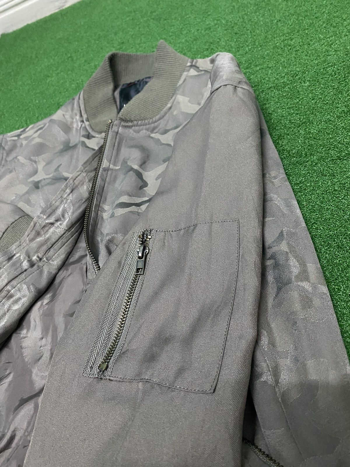 Vintage HK WORKS LONDON CAMO BOMBER JACKET Size US L / EU 52-54 / 3 - 11 Thumbnail
