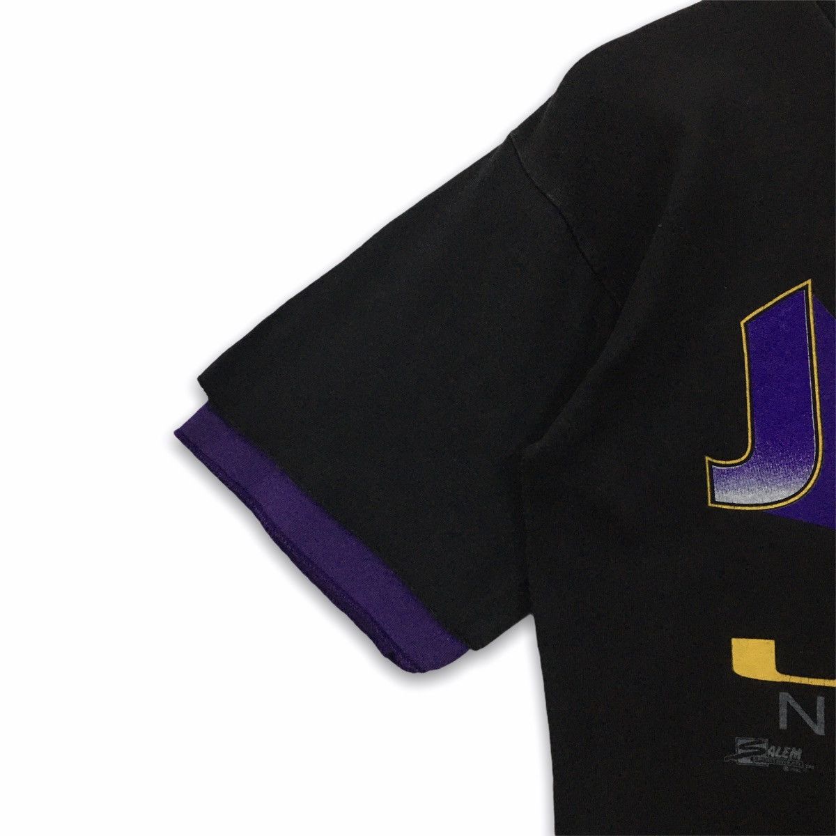 NBA × Salem Sportswear × Vintage Rare Vintage 1992 Jazz Utah NBA By Salem Sportwear Tshirt Size US M / EU 48-50 / 2 - 9 Thumbnail