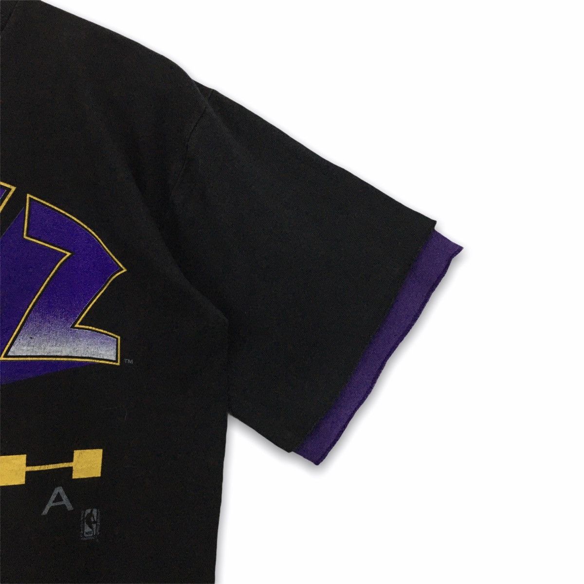 NBA × Salem Sportswear × Vintage Rare Vintage 1992 Jazz Utah NBA By Salem Sportwear Tshirt Size US M / EU 48-50 / 2 - 8 Thumbnail