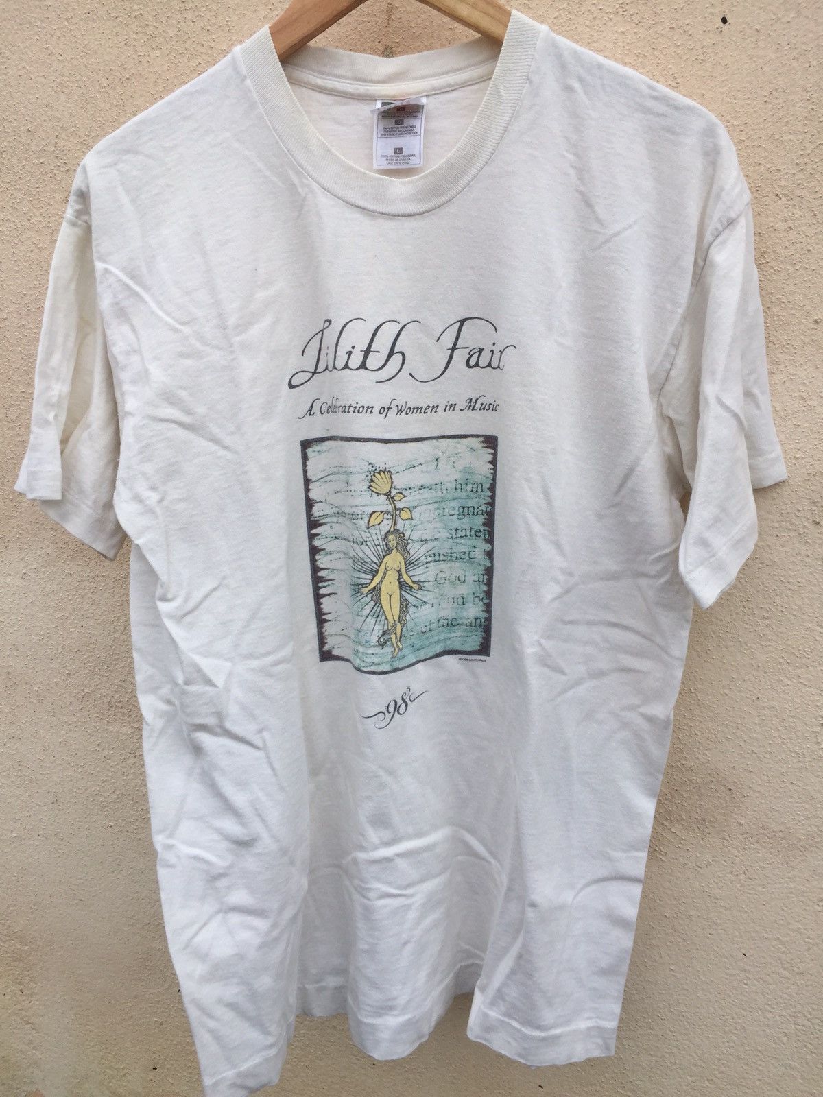 image of Band Tees x Vintage 1998 Lilith Fair Celebrations Of Women In Music in Beige