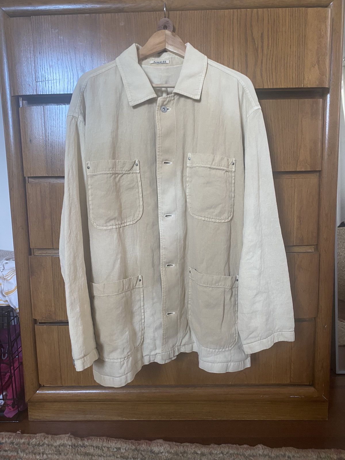 Auralee Auralee Washi Duck Canvas Blouson (sz 5) | Grailed