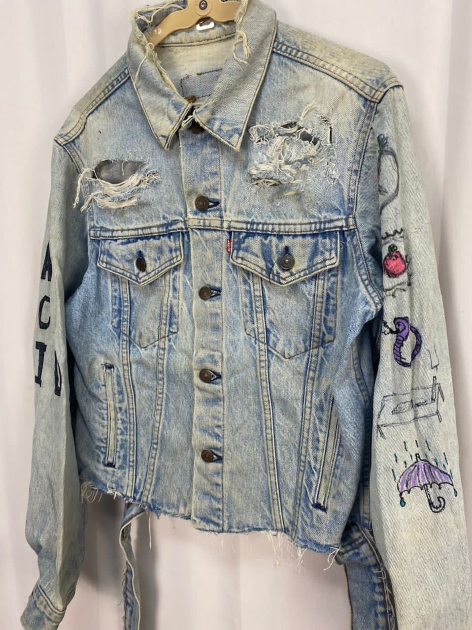 Levi's Vintage Levi’s distressed denim custom jacket Size US M / EU 48-50 / 2 - 4 Thumbnail