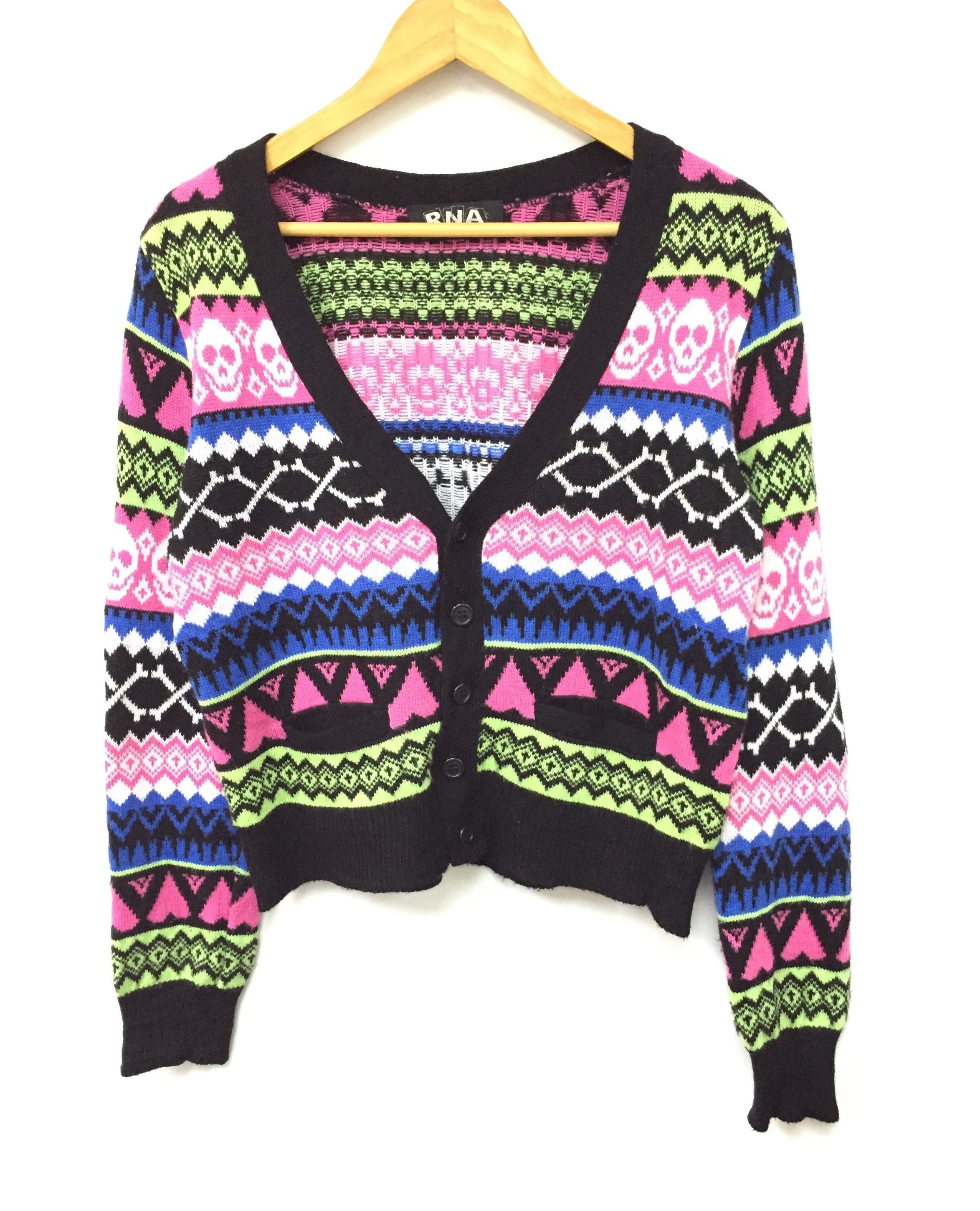 Japanese Brand RNA DNA Skull & Cross Bone knit cardigan Alexander mcq Size US S / EU 44-46 / 1 - 2 Thumbnail
