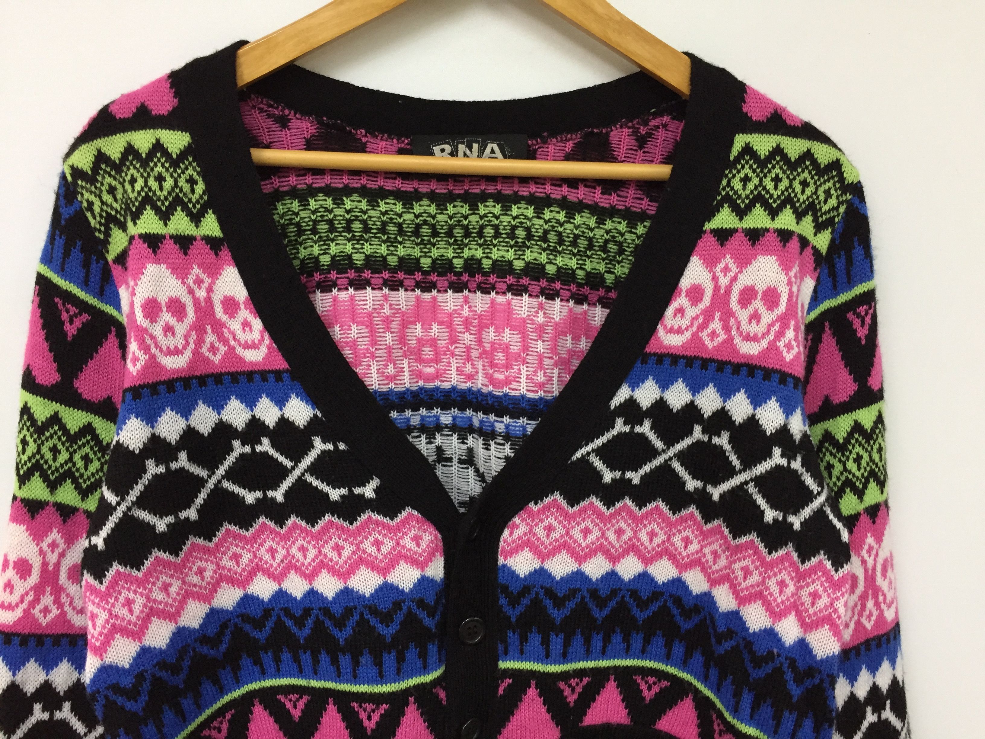 Japanese Brand RNA DNA Skull & Cross Bone knit cardigan Alexander mcq Size US S / EU 44-46 / 1 - 4 Thumbnail