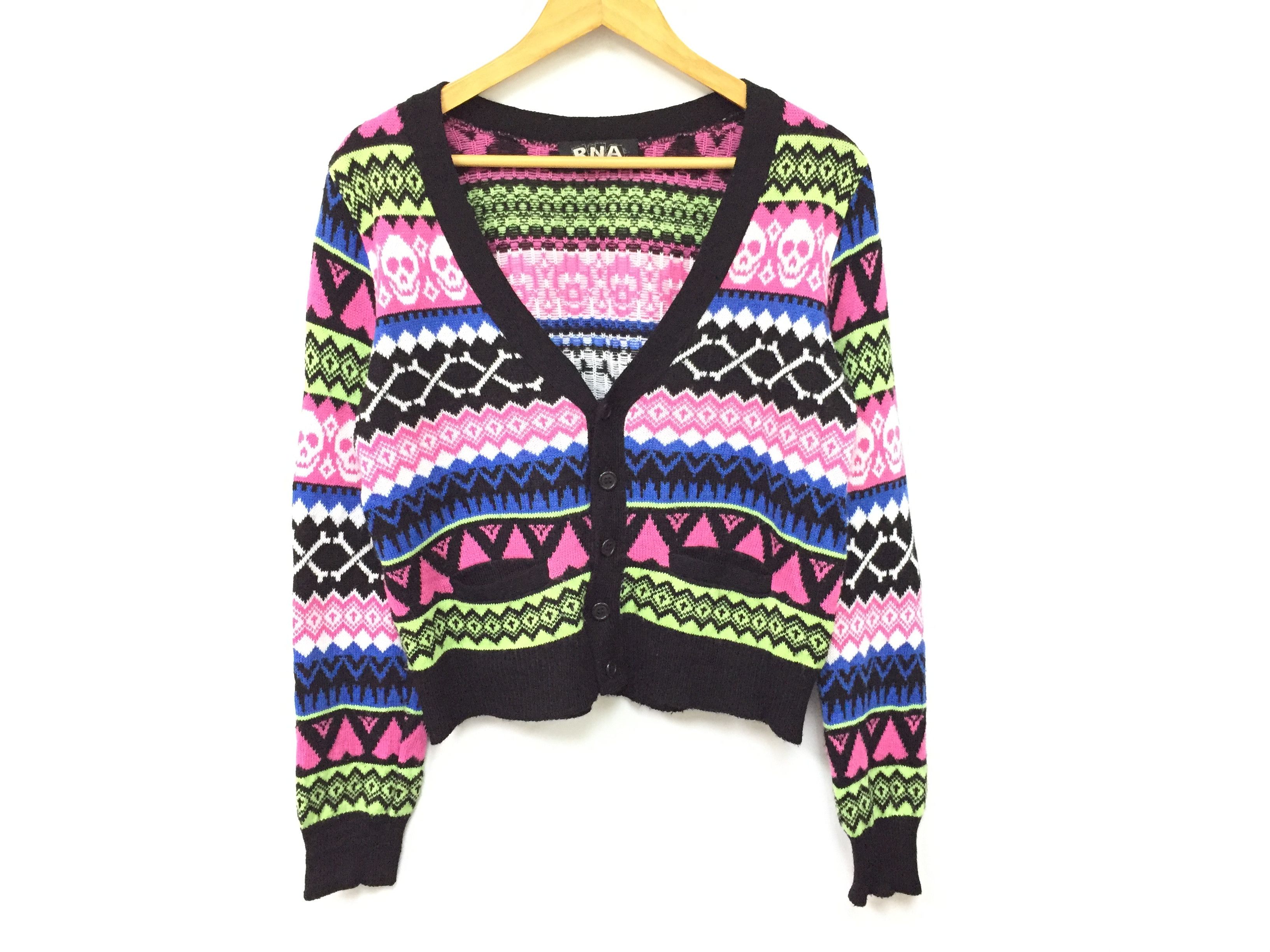 Japanese Brand RNA DNA Skull & Cross Bone knit cardigan Alexander mcq Size US S / EU 44-46 / 1 - 3 Thumbnail