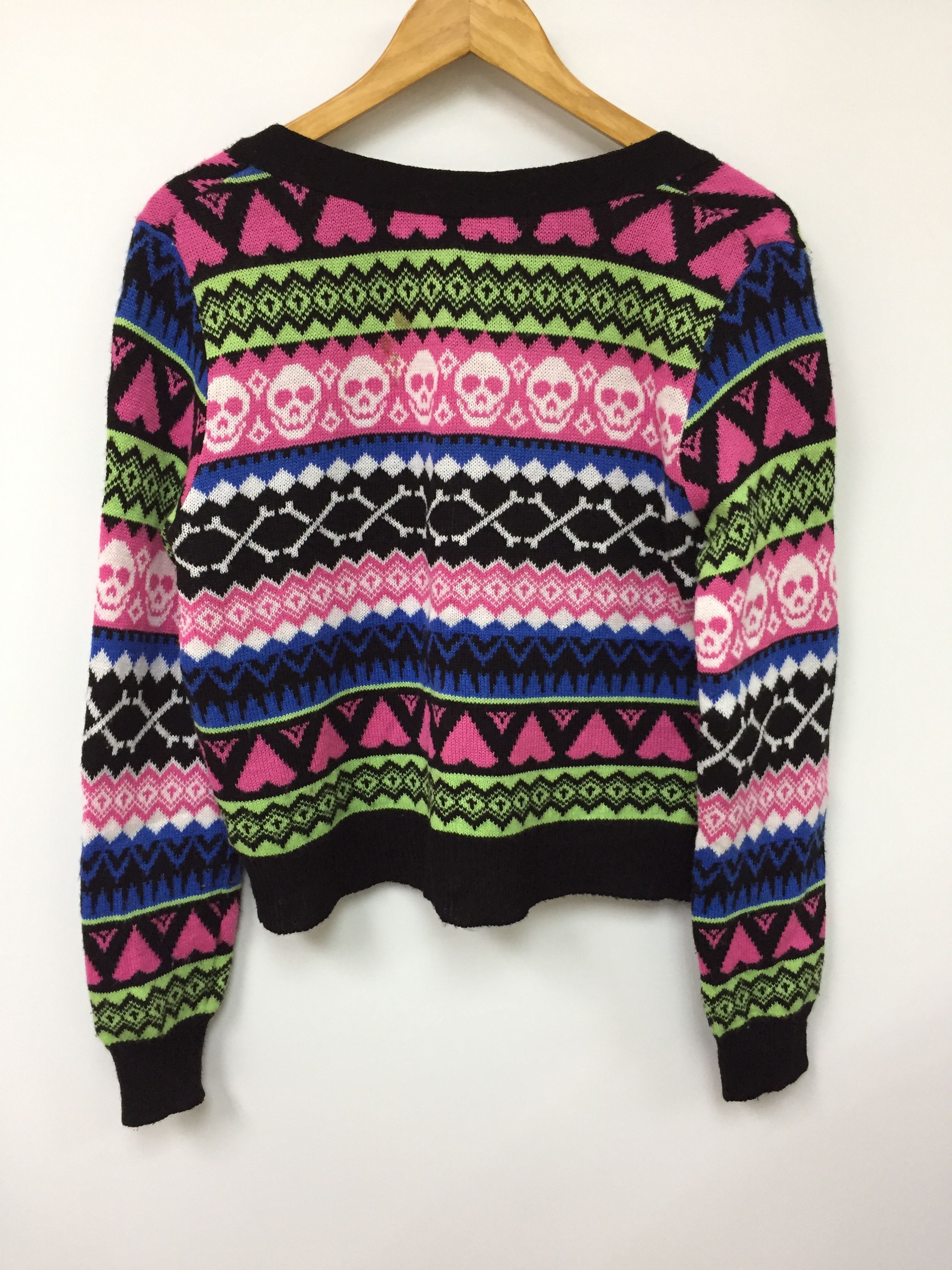 Japanese Brand RNA DNA Skull & Cross Bone knit cardigan Alexander mcq Size US S / EU 44-46 / 1 - 7 Thumbnail