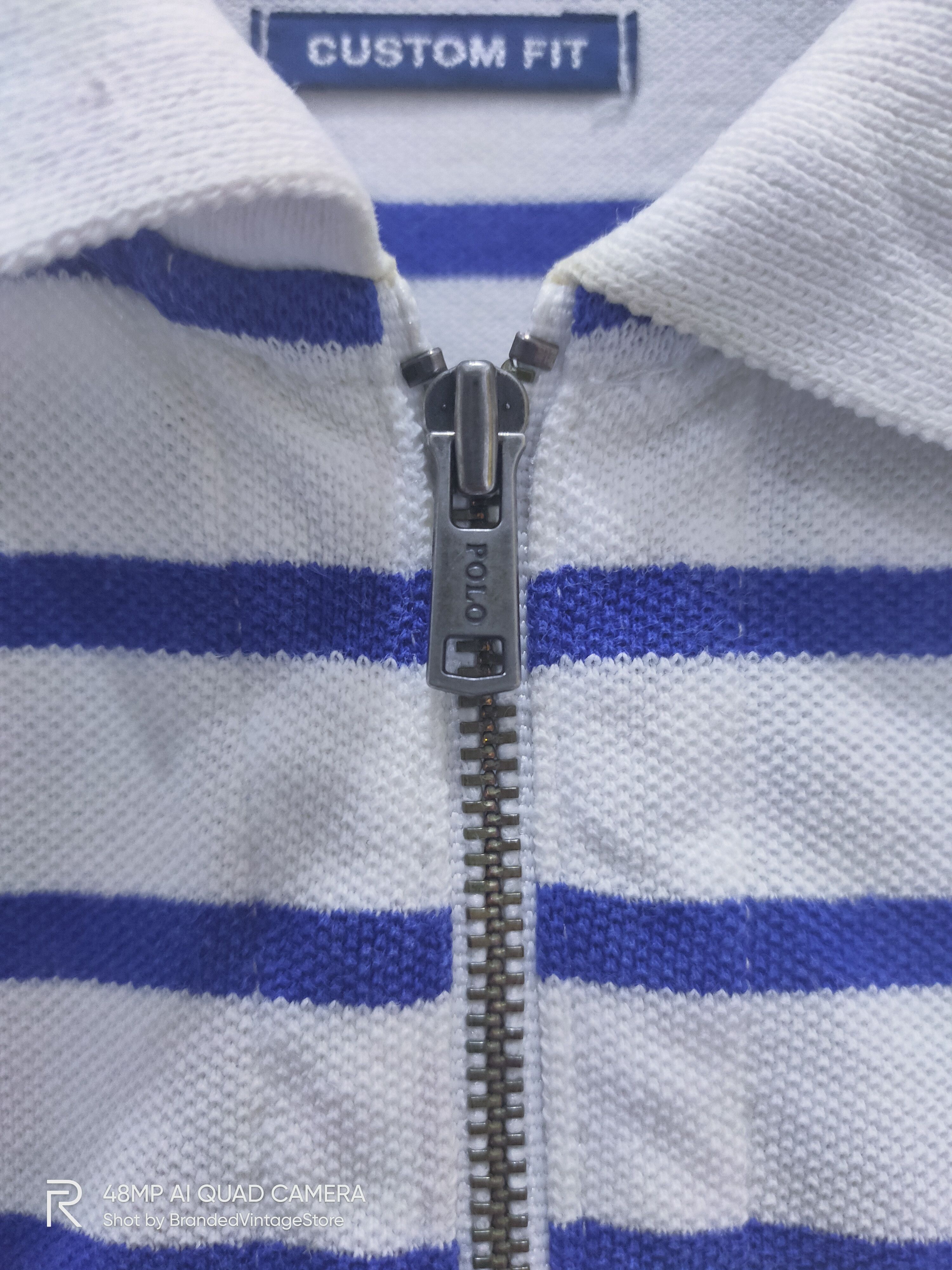 Polo Ralph Lauren × Ralph Lauren Vintage POLO RALPH LAUREN SPORT Deadstock Zipper Polo Shirt Size US M / EU 48-50 / 2 - 7 Thumbnail