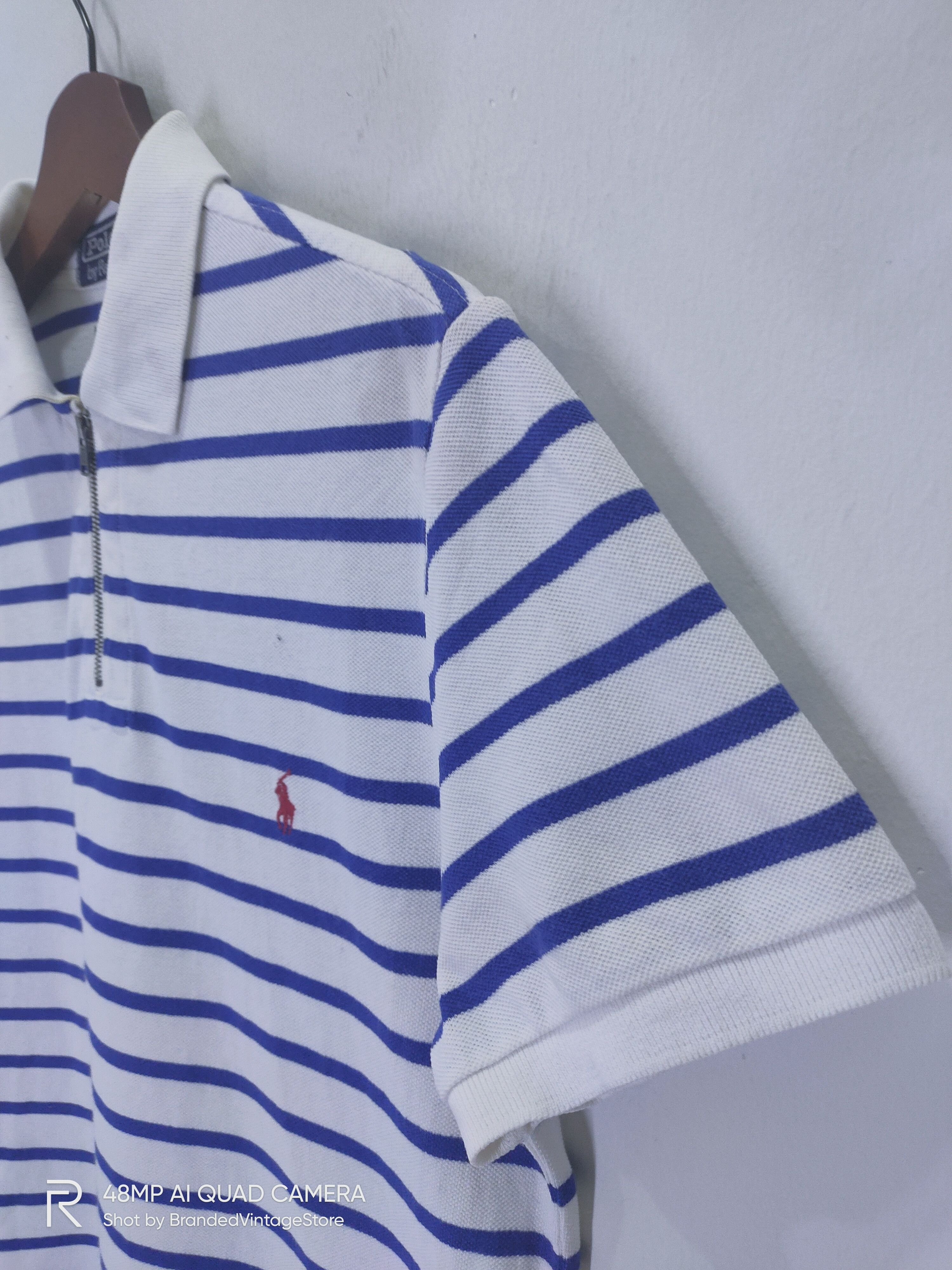 Polo Ralph Lauren × Ralph Lauren Vintage POLO RALPH LAUREN SPORT Deadstock Zipper Polo Shirt Size US M / EU 48-50 / 2 - 8 Thumbnail