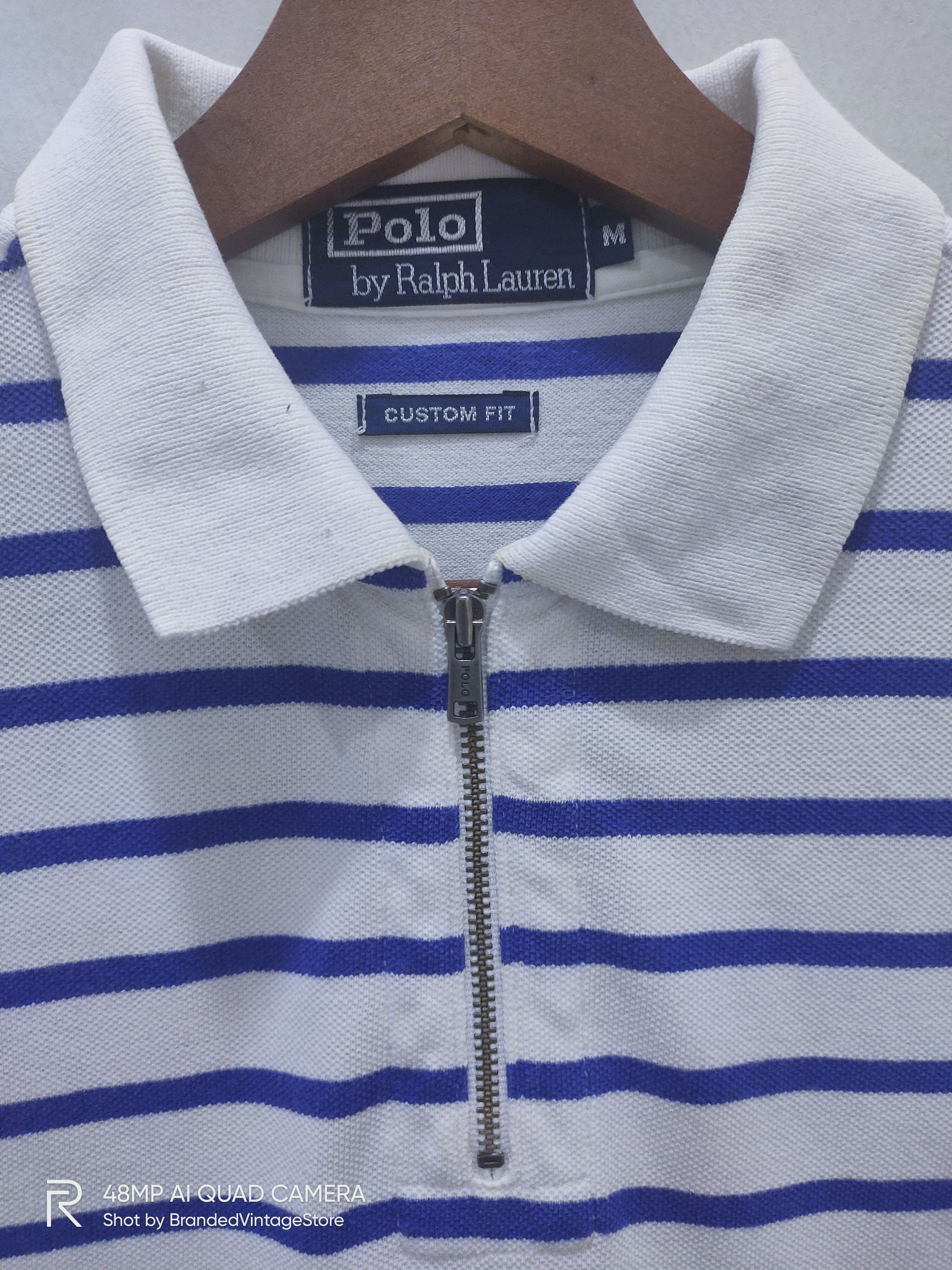Polo Ralph Lauren × Ralph Lauren Vintage POLO RALPH LAUREN SPORT Deadstock Zipper Polo Shirt Size US M / EU 48-50 / 2 - 4 Thumbnail