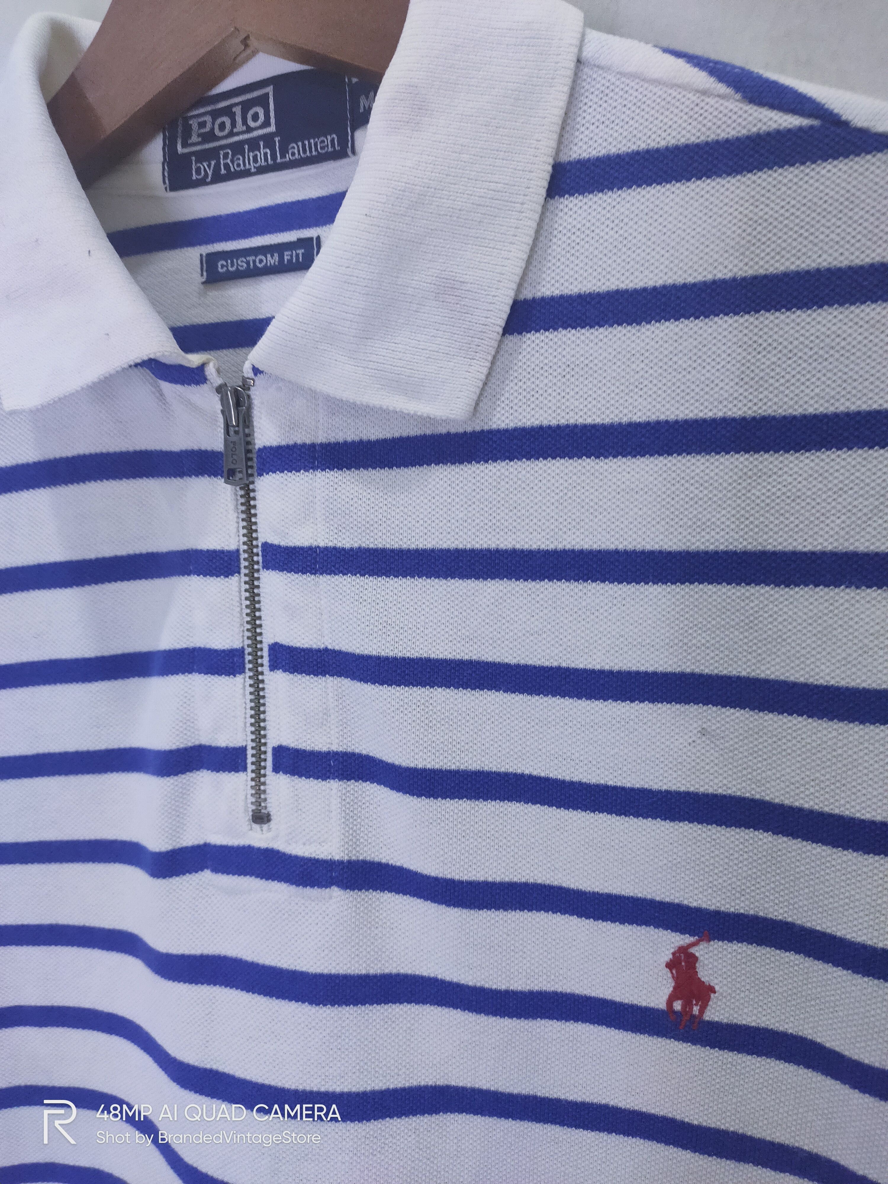Polo Ralph Lauren × Ralph Lauren Vintage POLO RALPH LAUREN SPORT Deadstock Zipper Polo Shirt Size US M / EU 48-50 / 2 - 3 Thumbnail