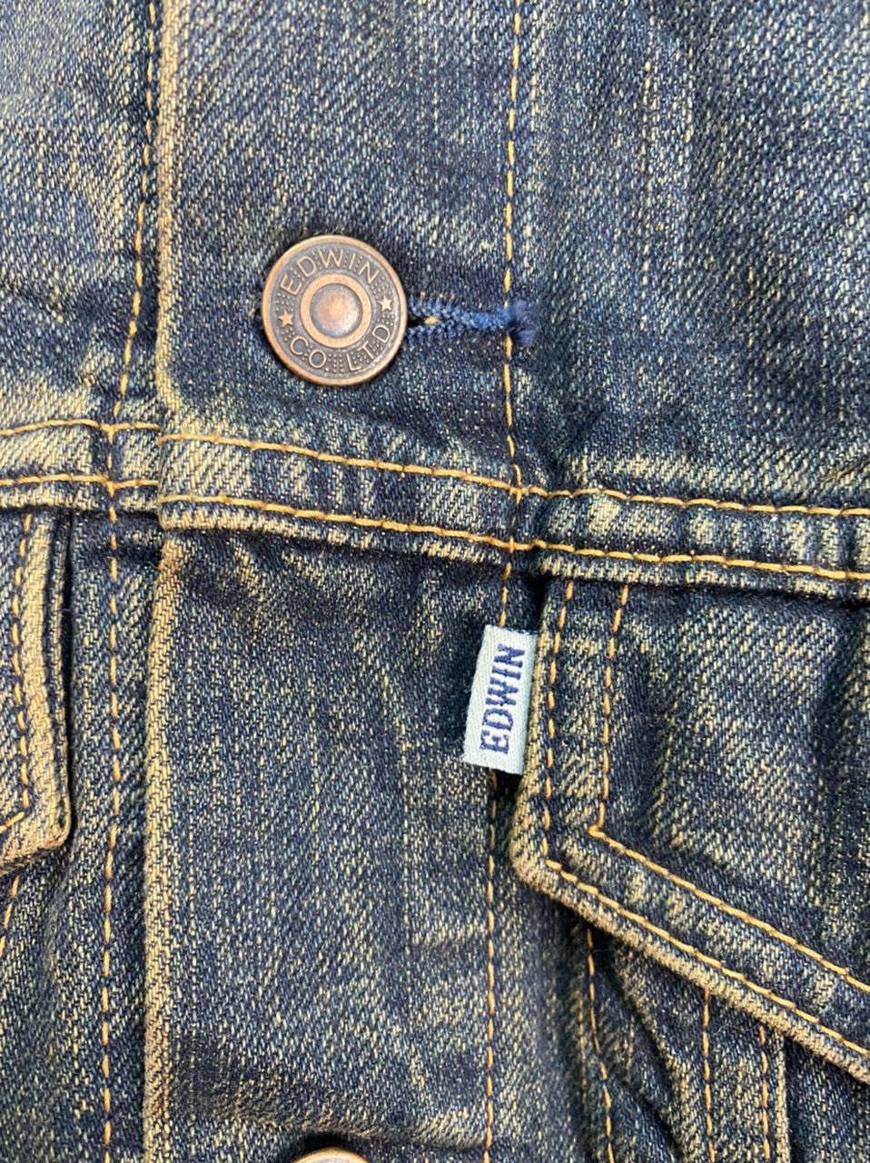 Edwin × Japanese Brand Edwin distressed denim jacket Size US S / EU 44-46 / 1 - 8 Thumbnail