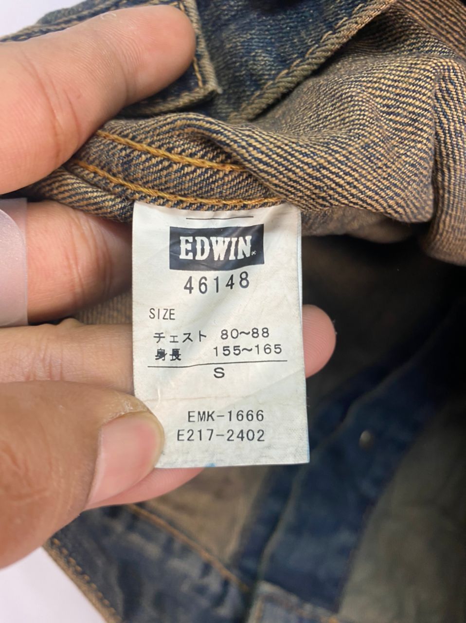 Edwin × Japanese Brand Edwin distressed denim jacket Size US S / EU 44-46 / 1 - 4 Thumbnail