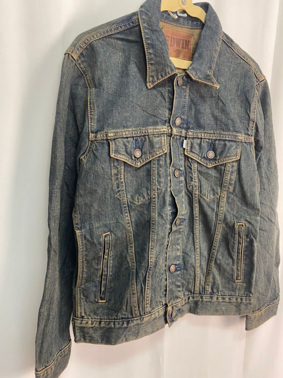 Edwin × Japanese Brand Edwin distressed denim jacket Size US S / EU 44-46 / 1 - 7 Thumbnail